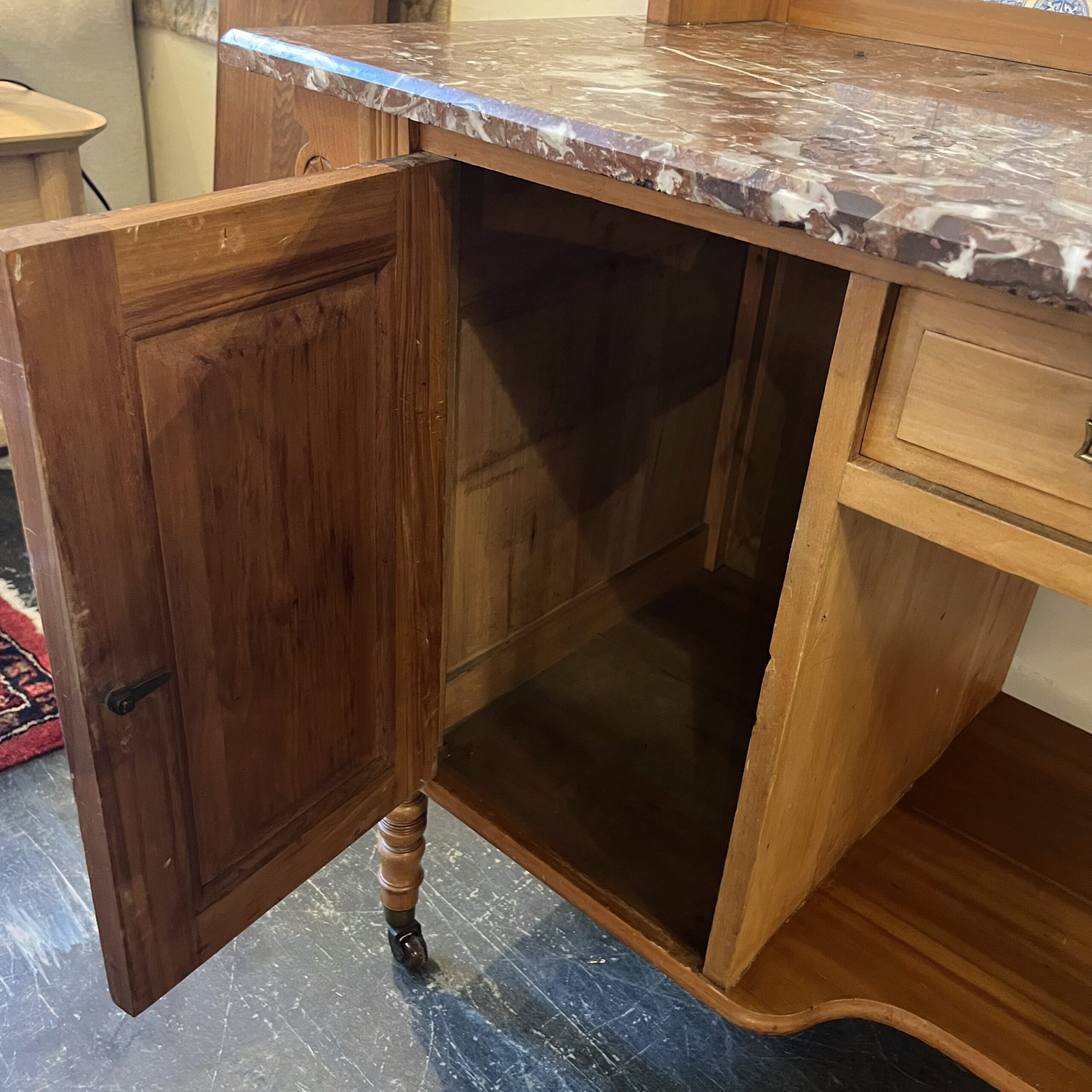 Antique Marble Topped Washstand - Coast Consignment
