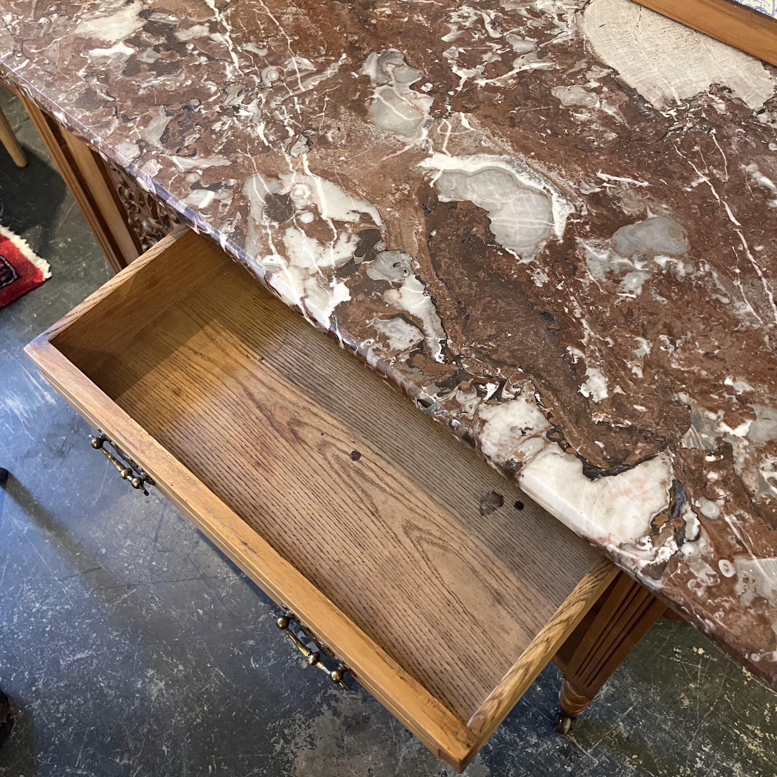 Antique Marble Topped Washstand - Coast Consignment