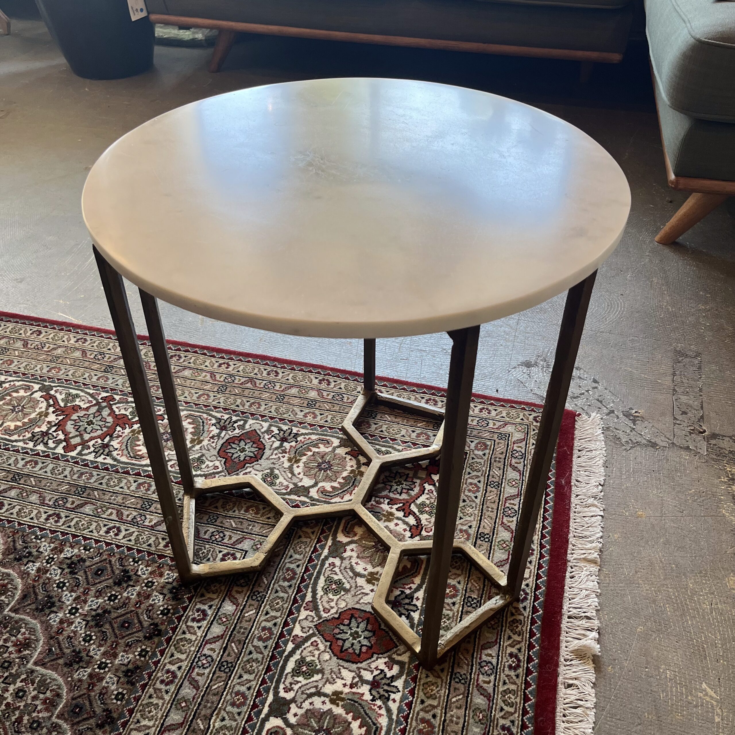 Four Hands 'Naomi' Marble End Table - Coast Consignment