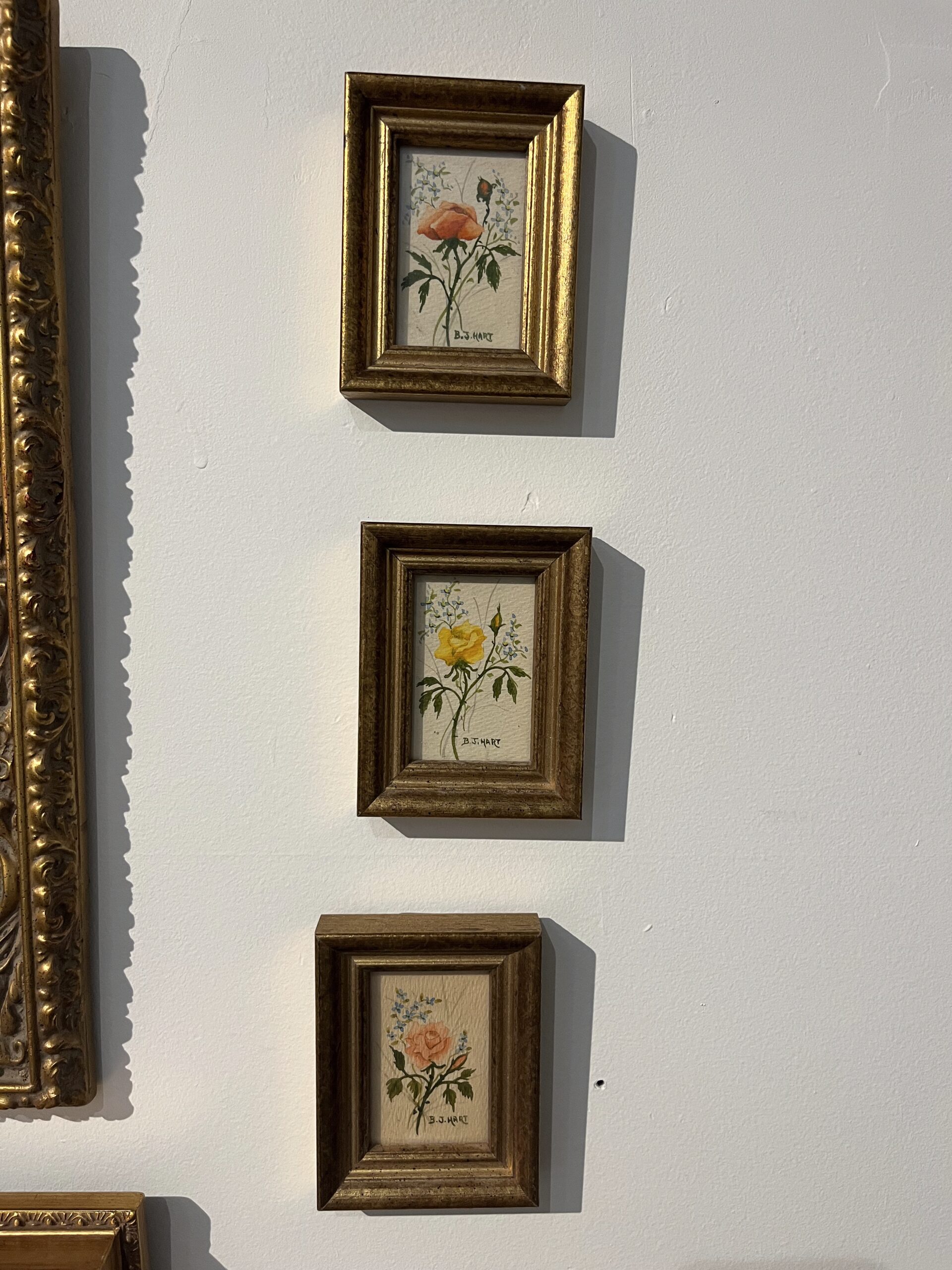 Set of 3 Original Floral Watercolours - Coast Consignment