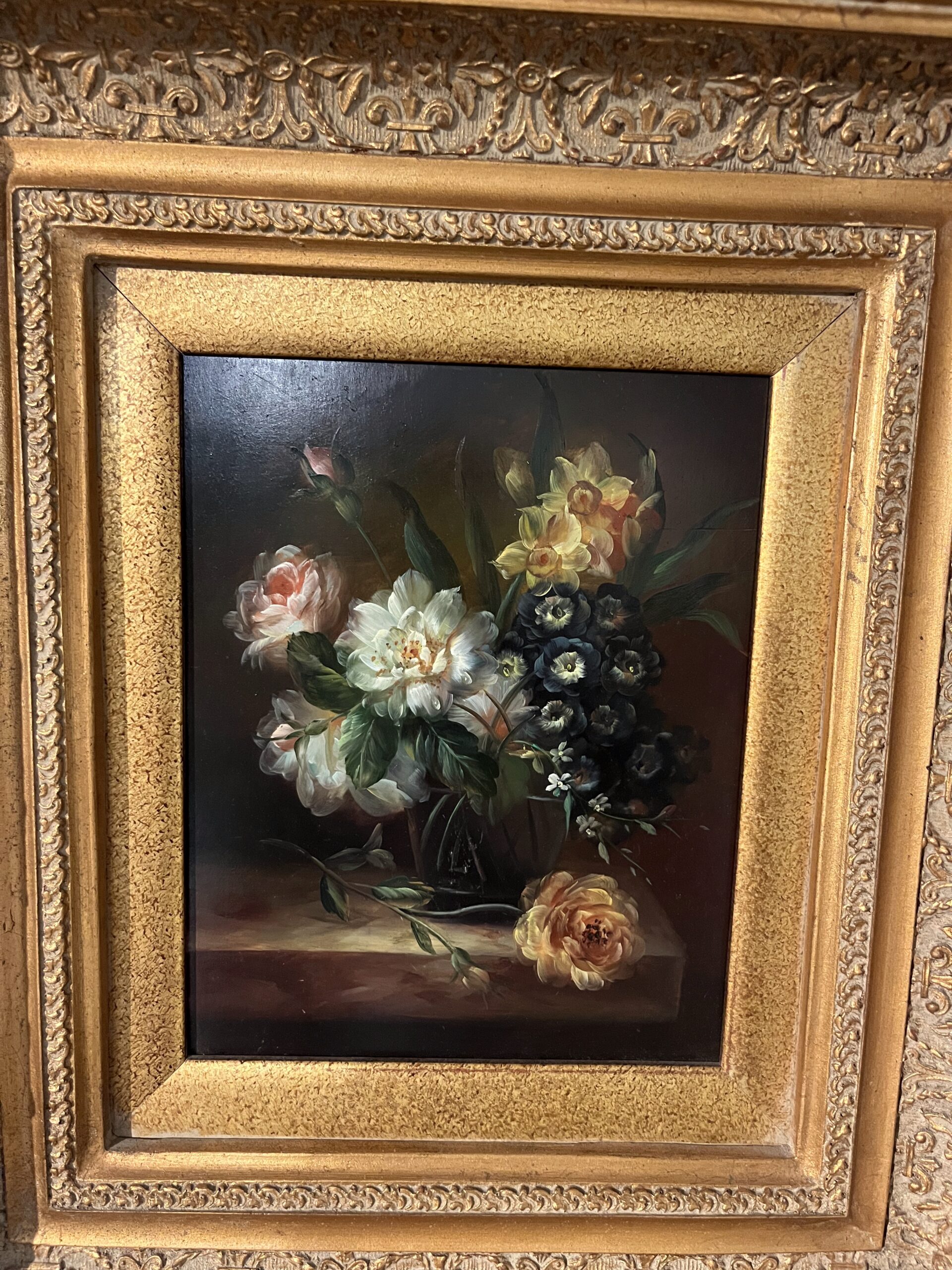 Original Oil Painting of Flowers - Coast Consignment