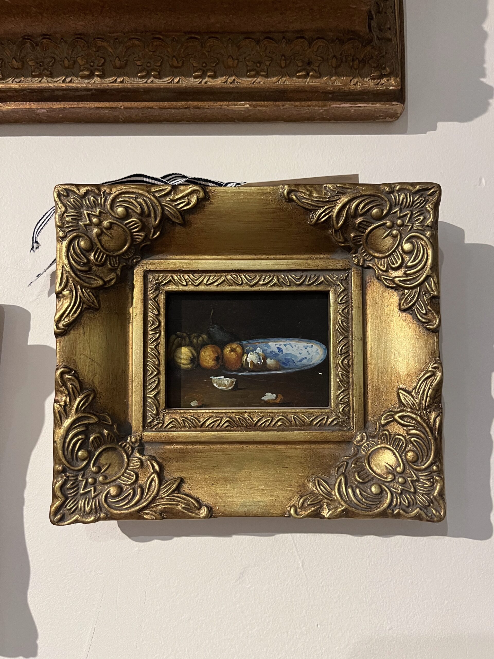 Antique Oil Painting of Fruit Bowl - Coast Consignment