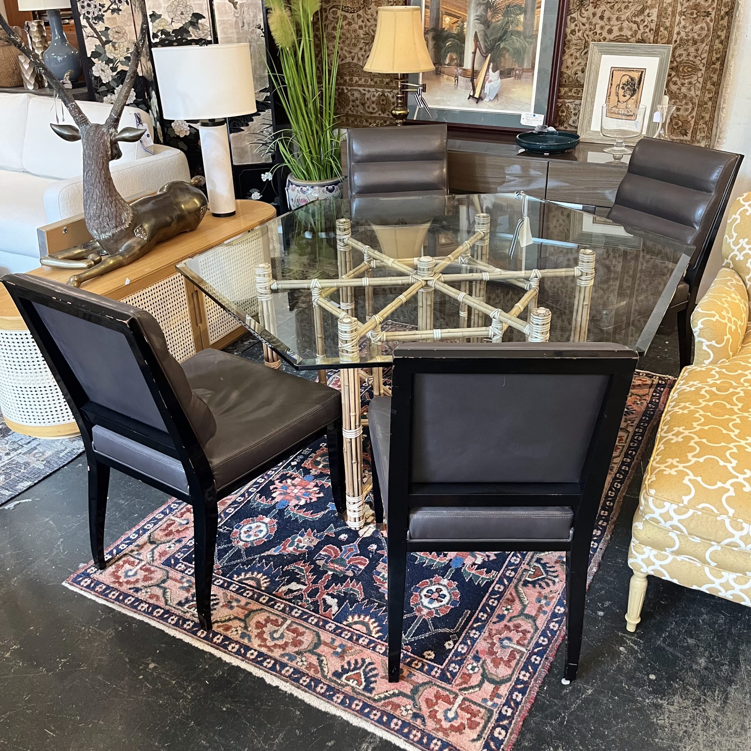 Set of 4 William Switzer Aubusson Dining Chairs - Coast Consignment
