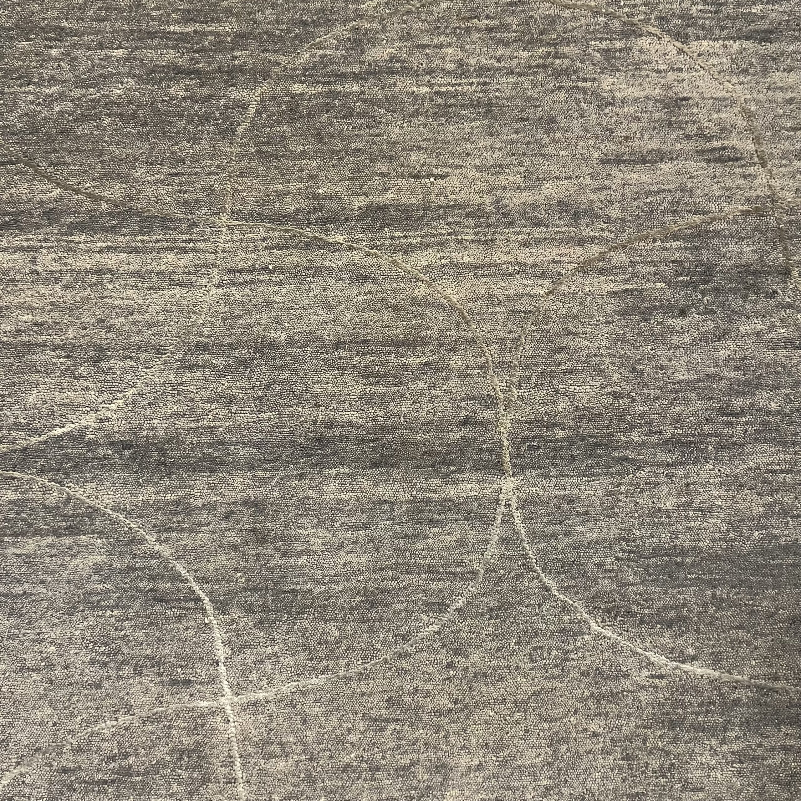 Contemporary Silver &amp; Blue Rug - 10’x12’ - Coast Consignment - image 1