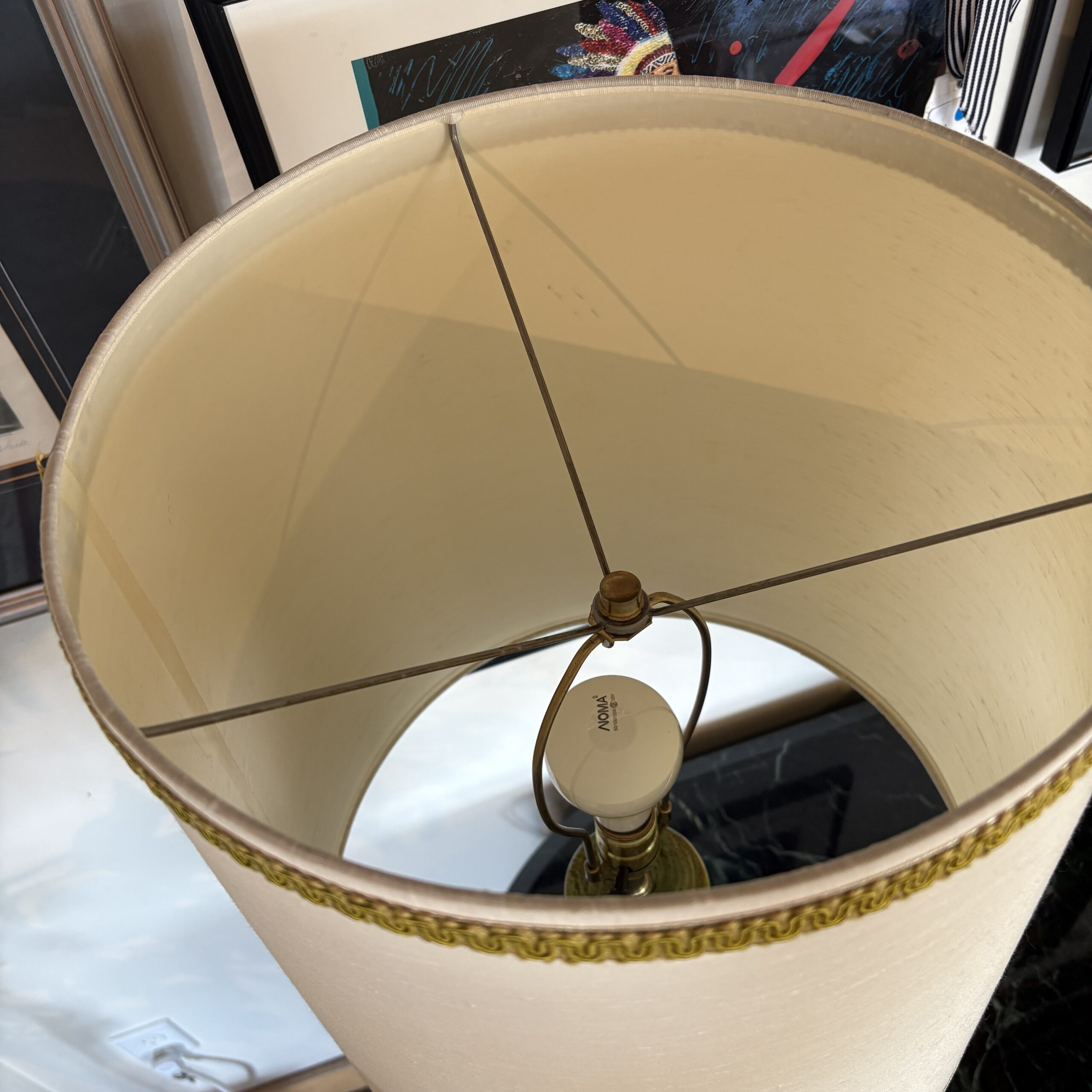 Pair of MCM Drip Glazed Ceramic Table Lamps - Coast Consignment