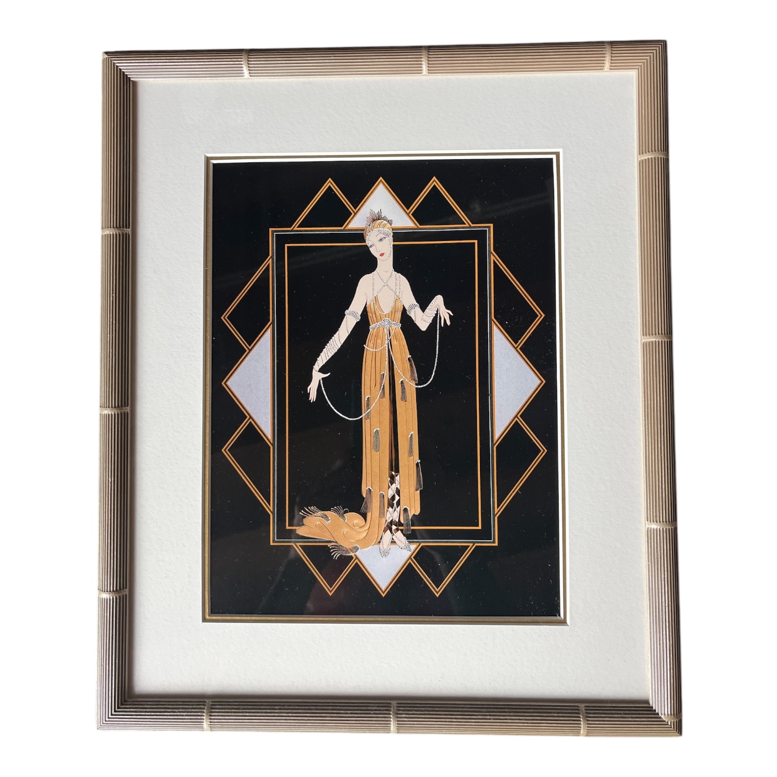 Érte Art Deco Framed Showgirl Prints - Coast Consignment