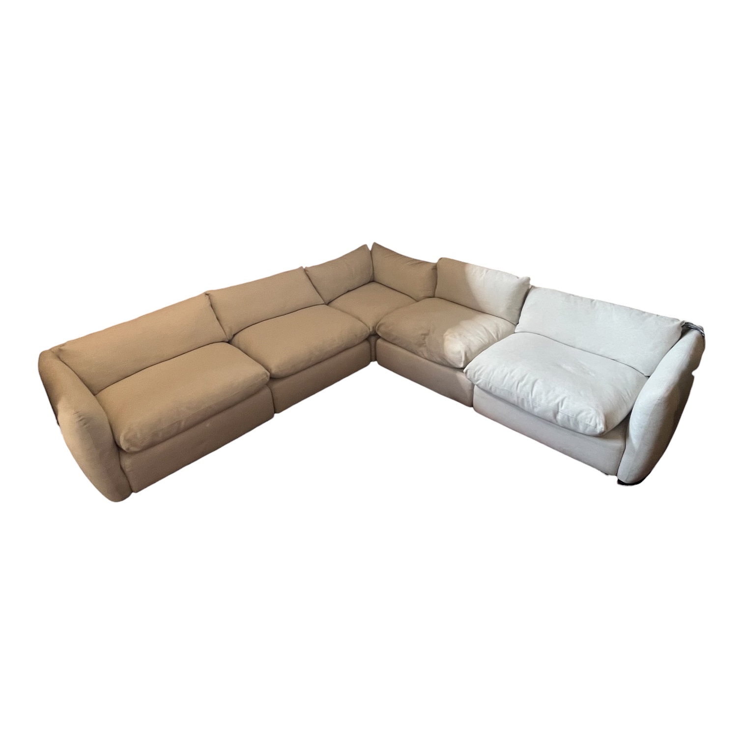 Silver Ivory Modular Sofa - Coast Consignment