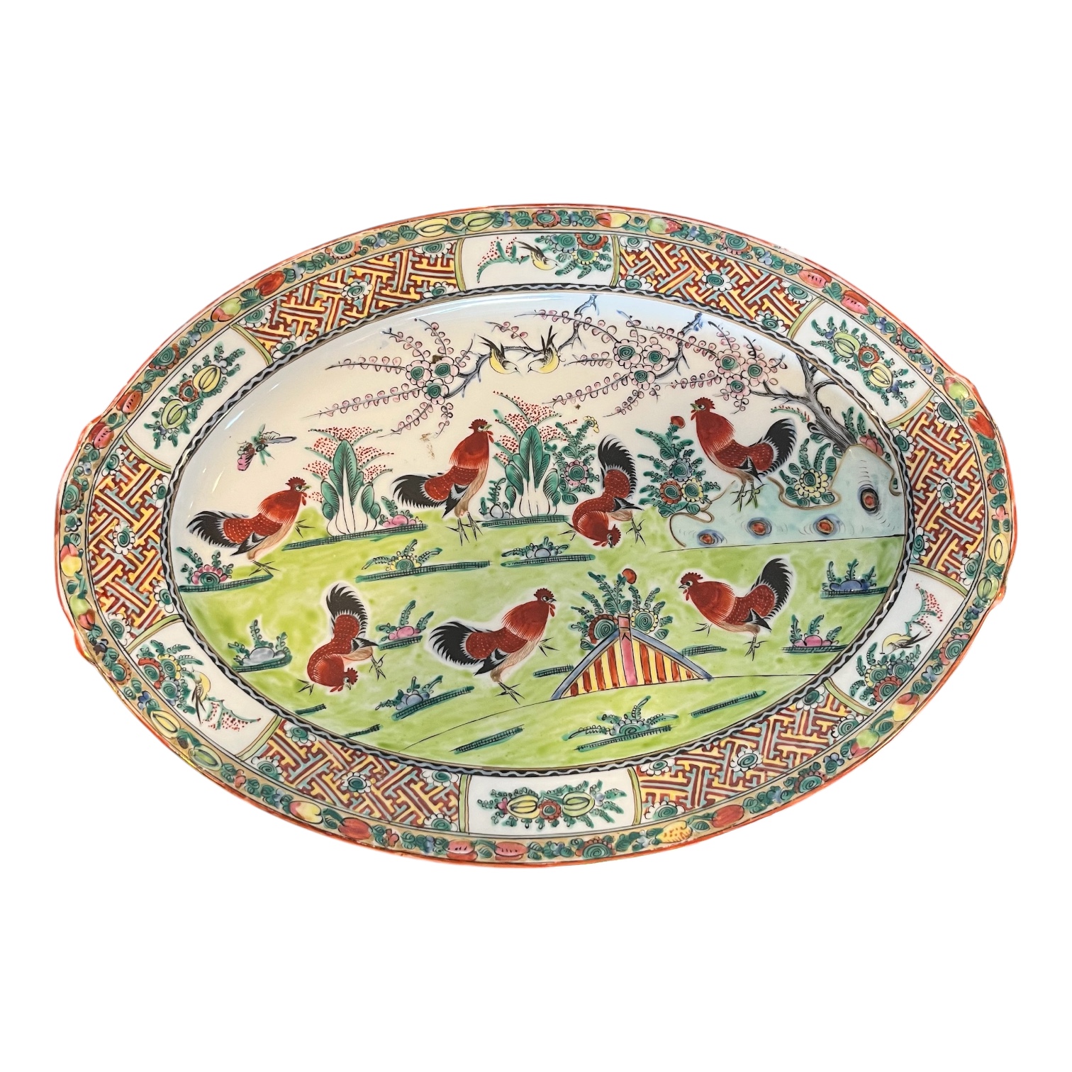 Vintage Asian Painted Plate - Coast Consignment - image 1