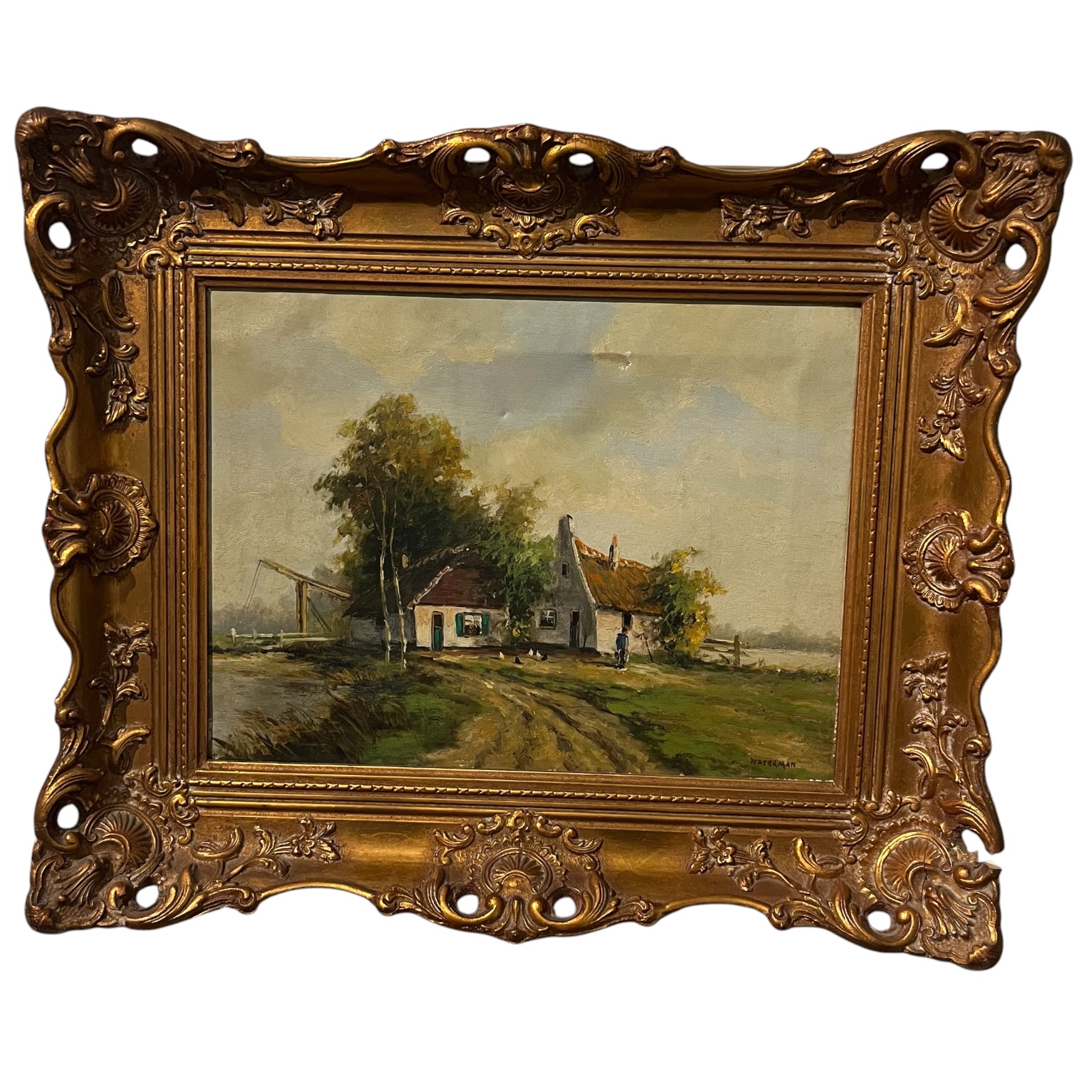 Antique Original Oil Painting by Cornelis Waterman (Copy) - image 1