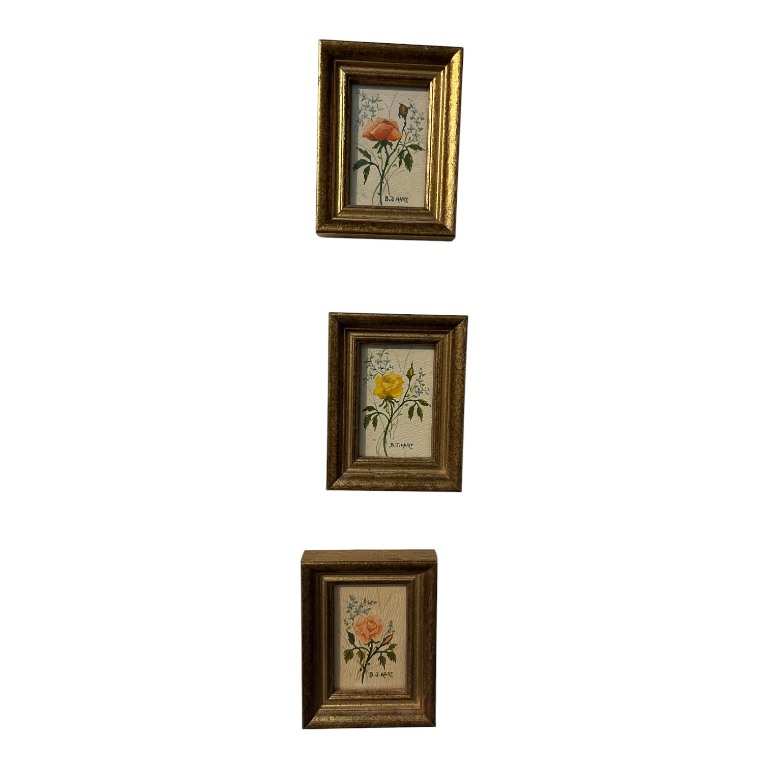 Set of 3 Original Floral Watercolours - Coast Consignment - image 1