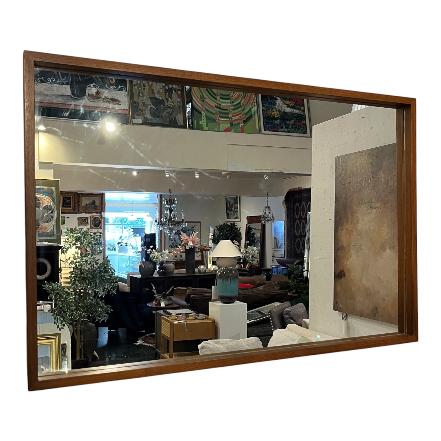 Teak Mid-Century Modern Mirror - Coast Consignment