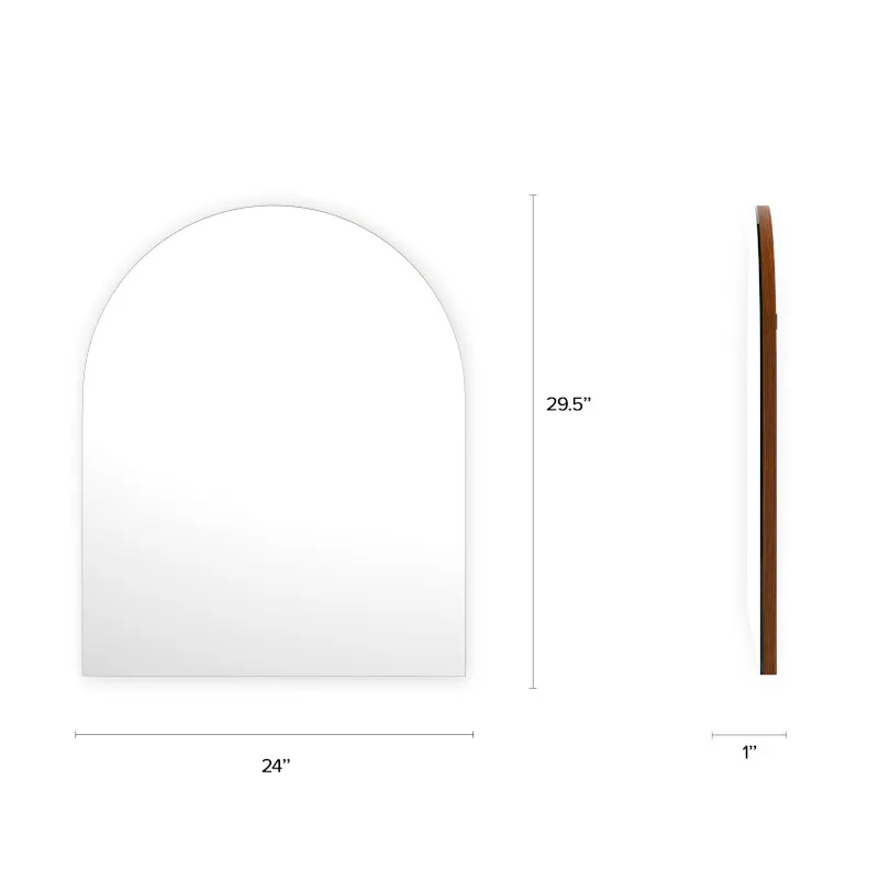 Walnut Wall Mirror - Coast Consignment