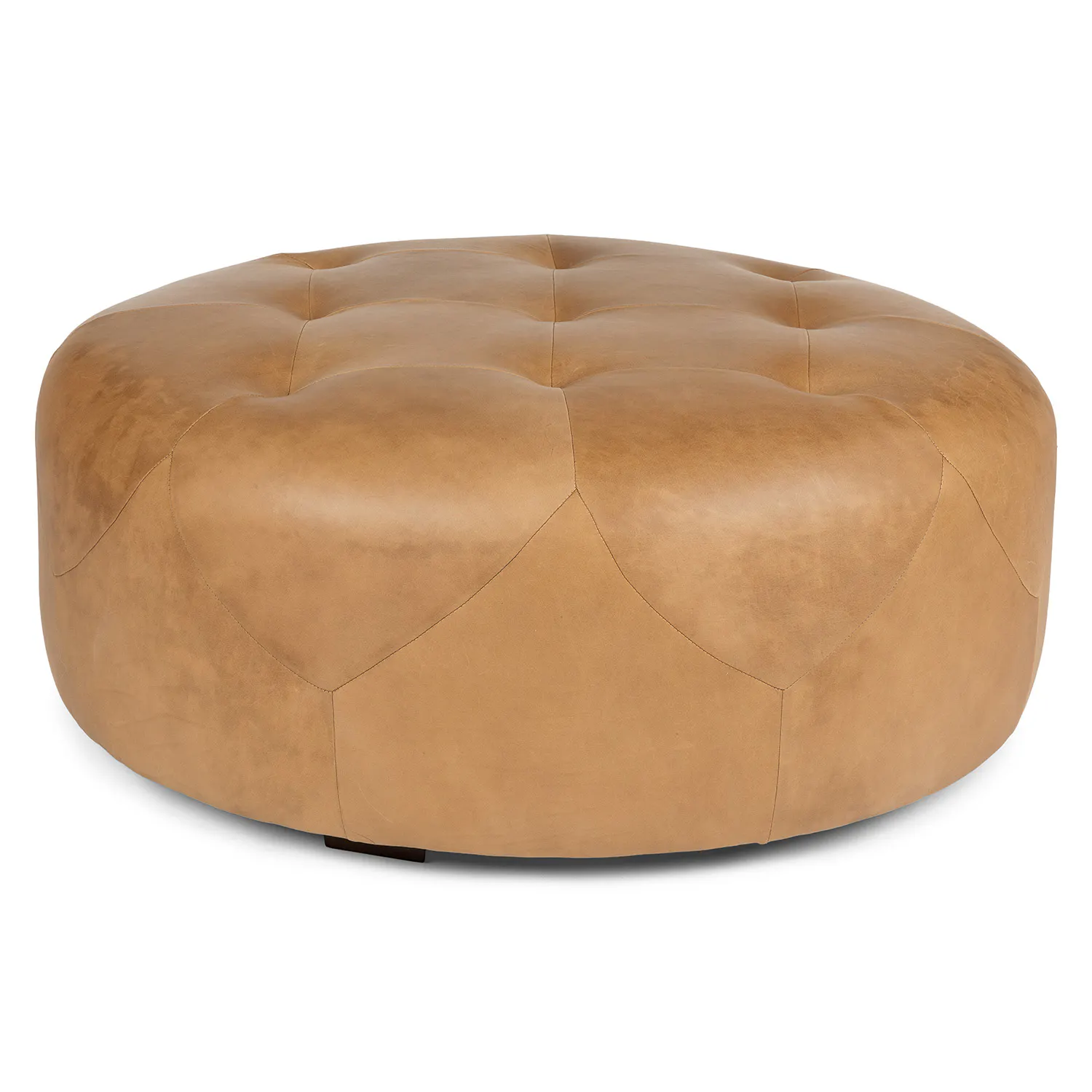 Charme Tan 41" Leather Ottoman