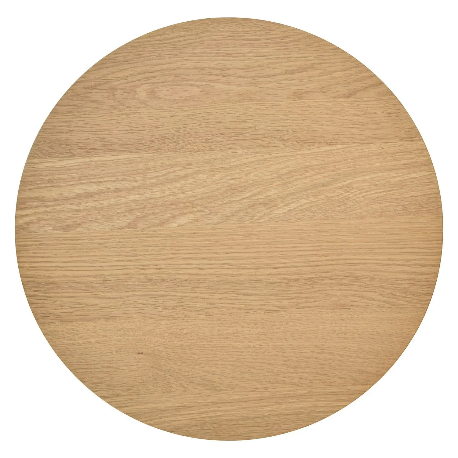 Round White Oak Side Table - Coast Consignment