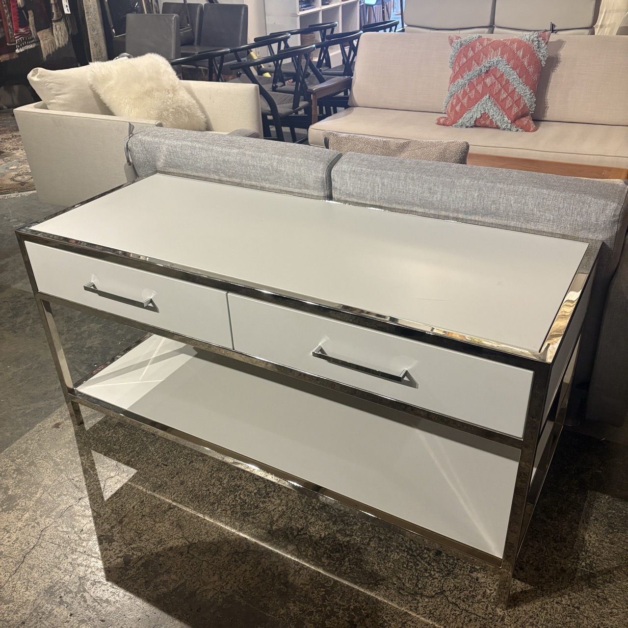 Pair of Large Low-Profile Nightstands - Coast Consignment
