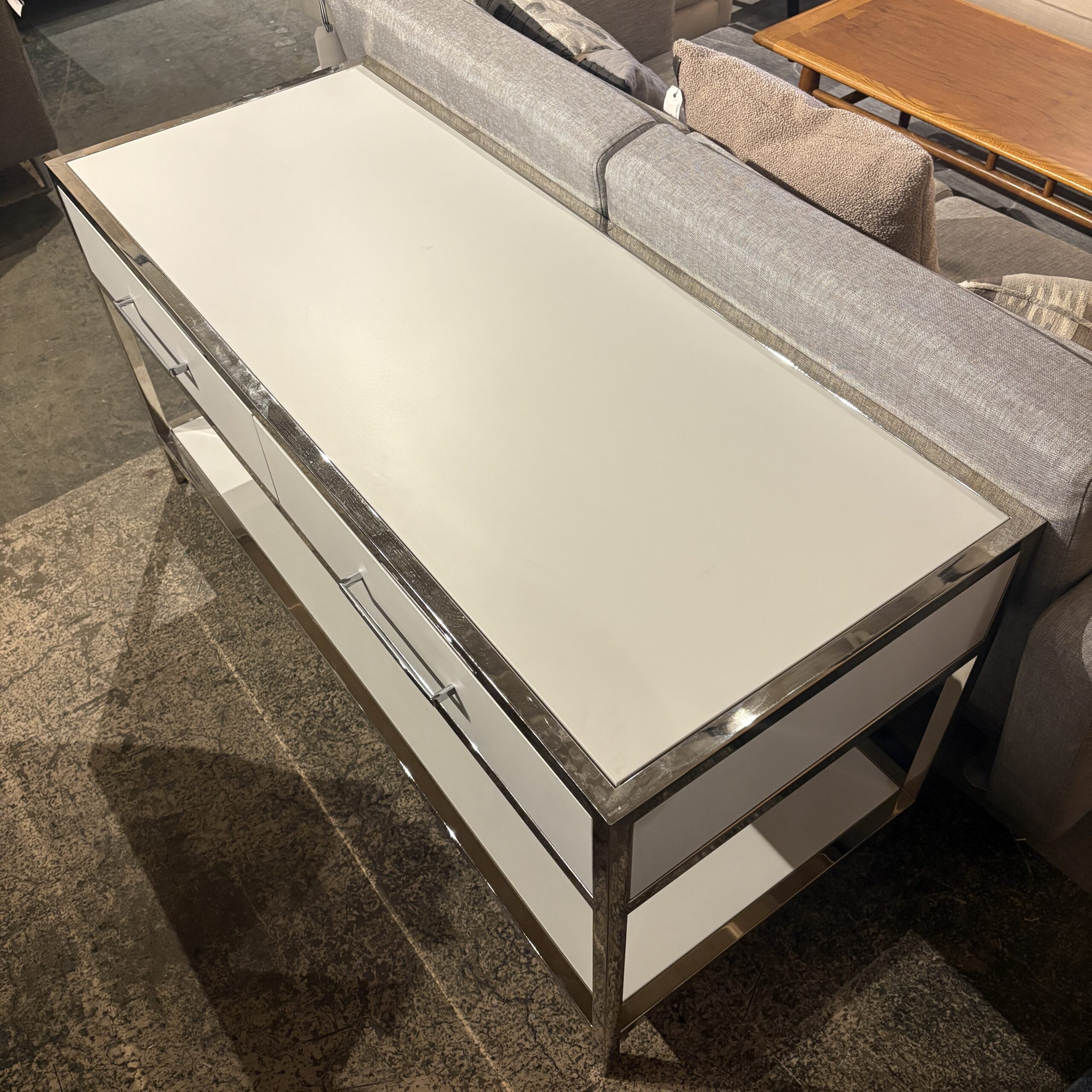 Pair of Large Low-Profile Nightstands - Coast Consignment