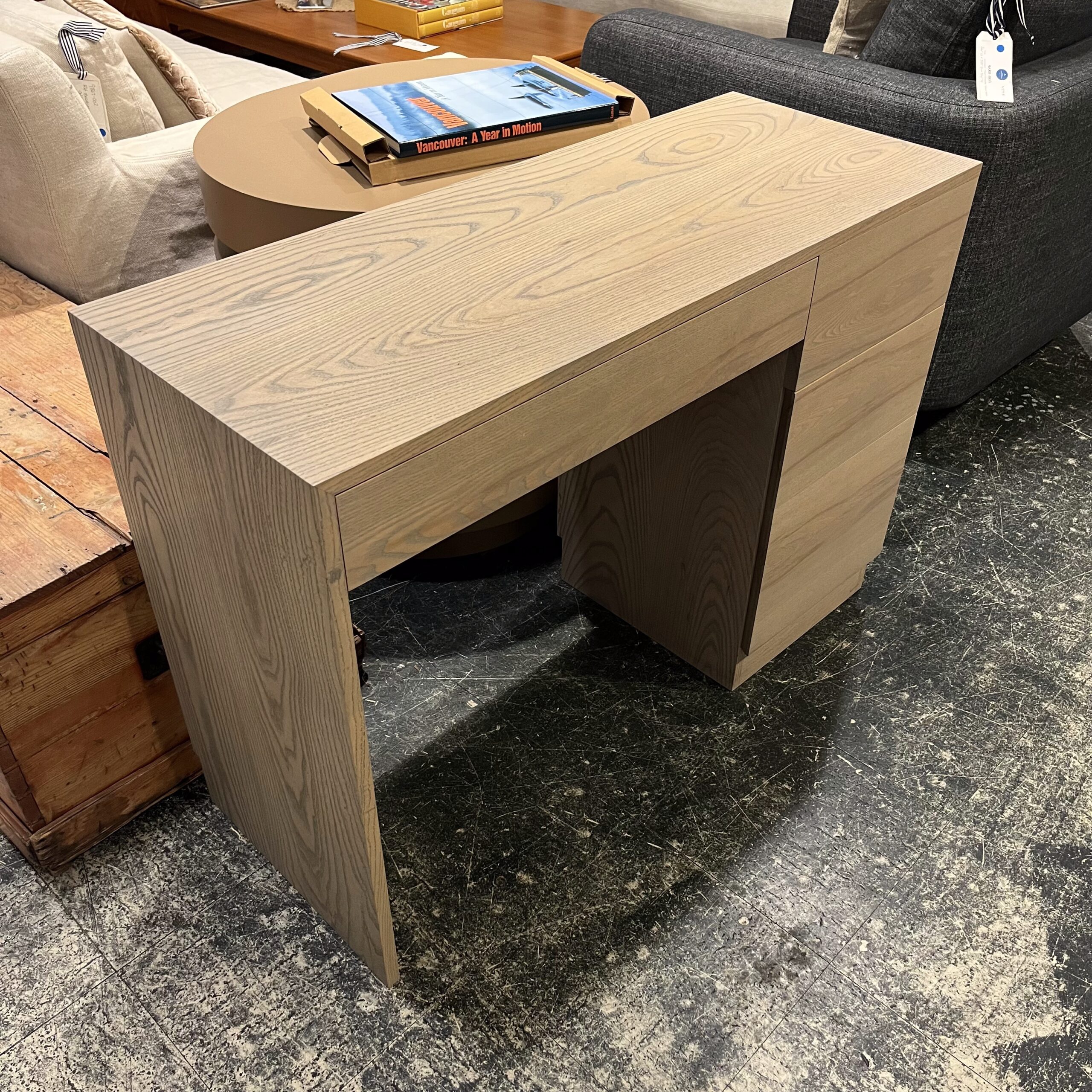 Custom Made Ash Wood Vanity - Coast Consignment