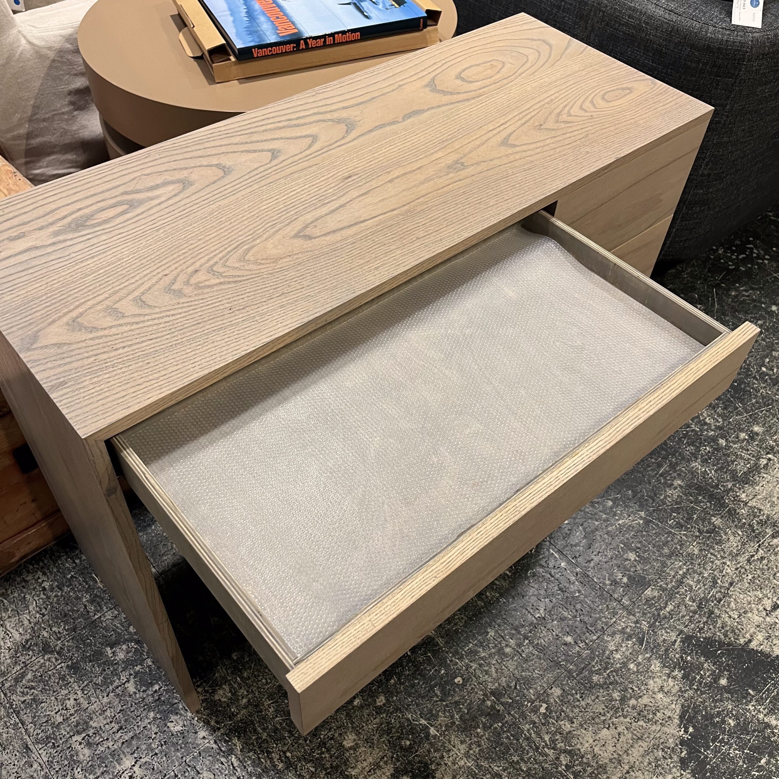 Custom Made Ash Wood Vanity - Coast Consignment