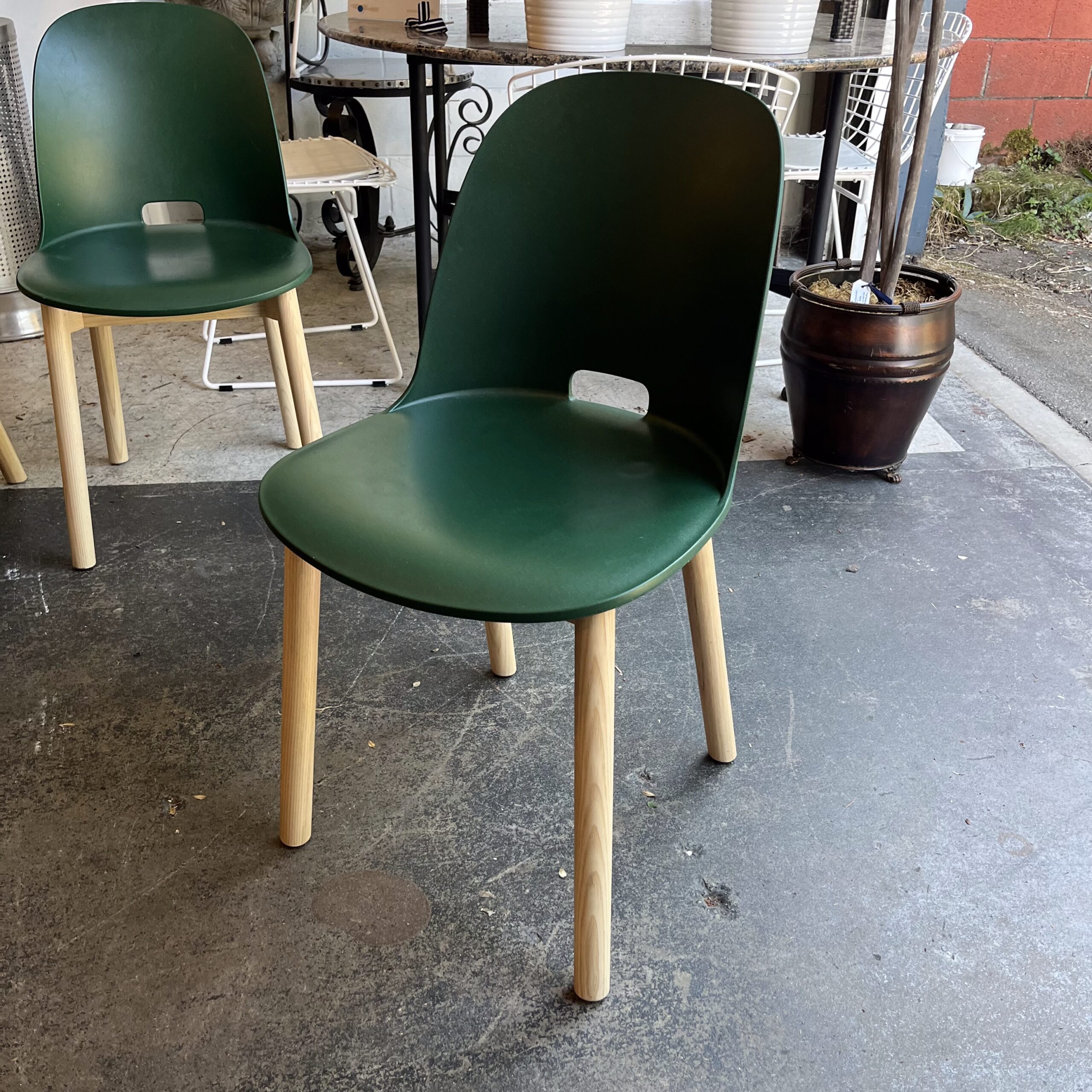 Emeco 'Alfi' Chair in Green - Coast Consignment
