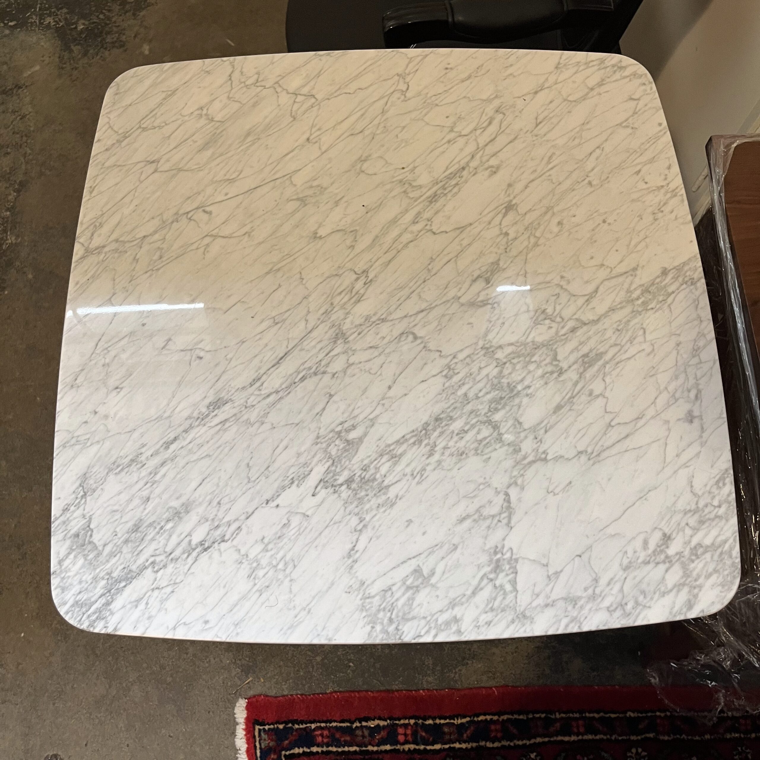Oak Café Table with Marble Top - Coast Consignment