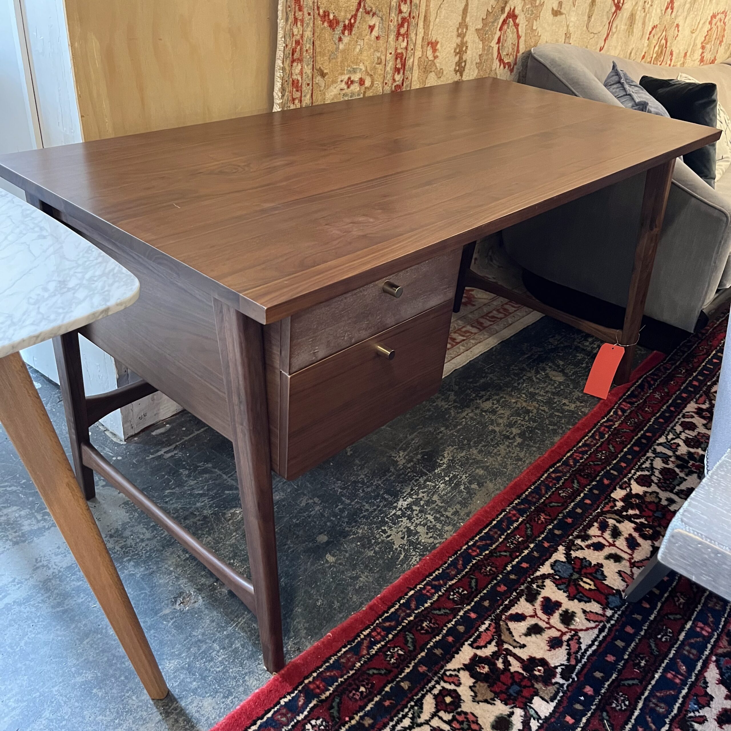 Walnut Writing Desk - Coast Consignment