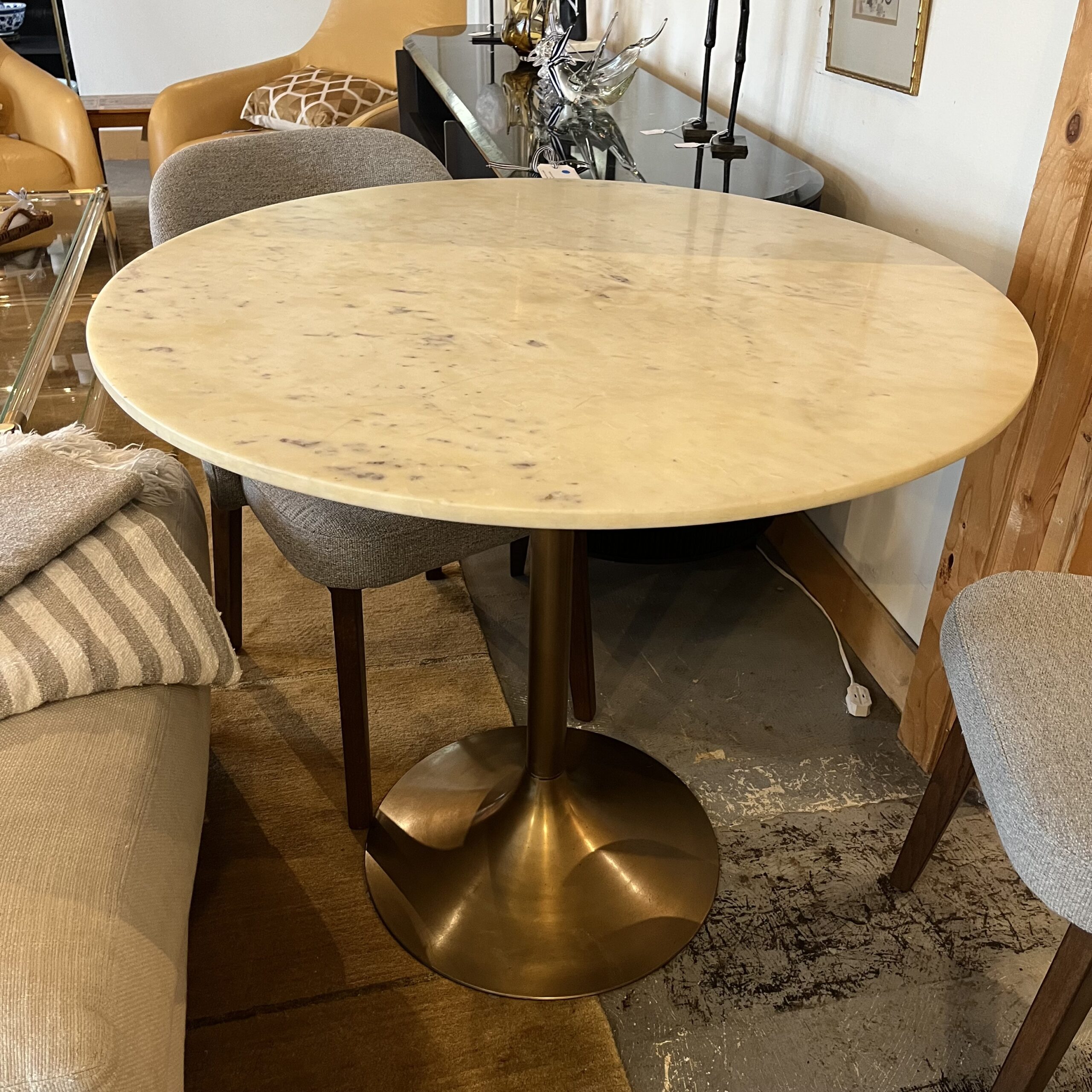 Marble Bistro Table - Coast Consignment