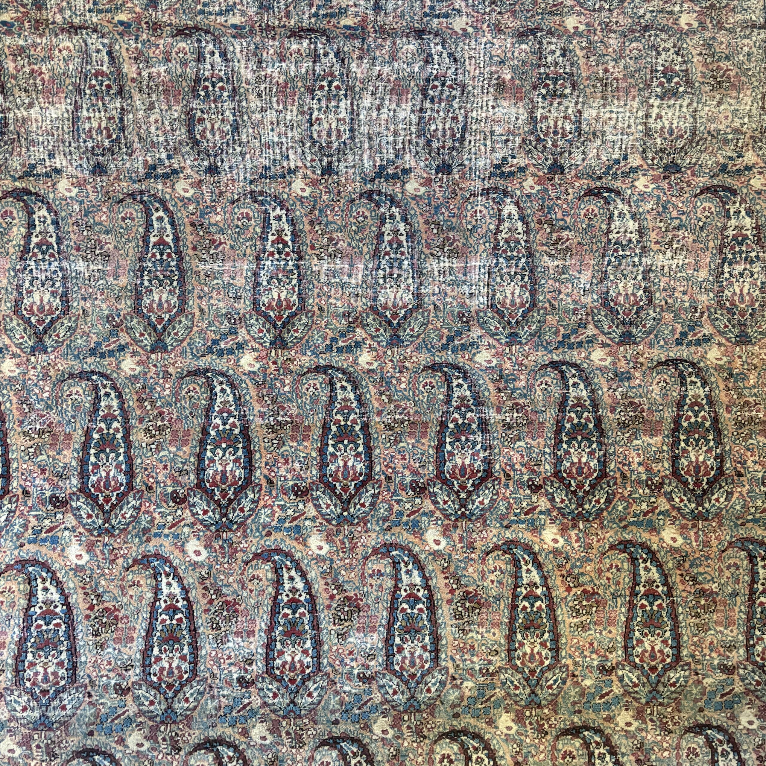 Large Vintage Pink Paisley Rug - - image 1