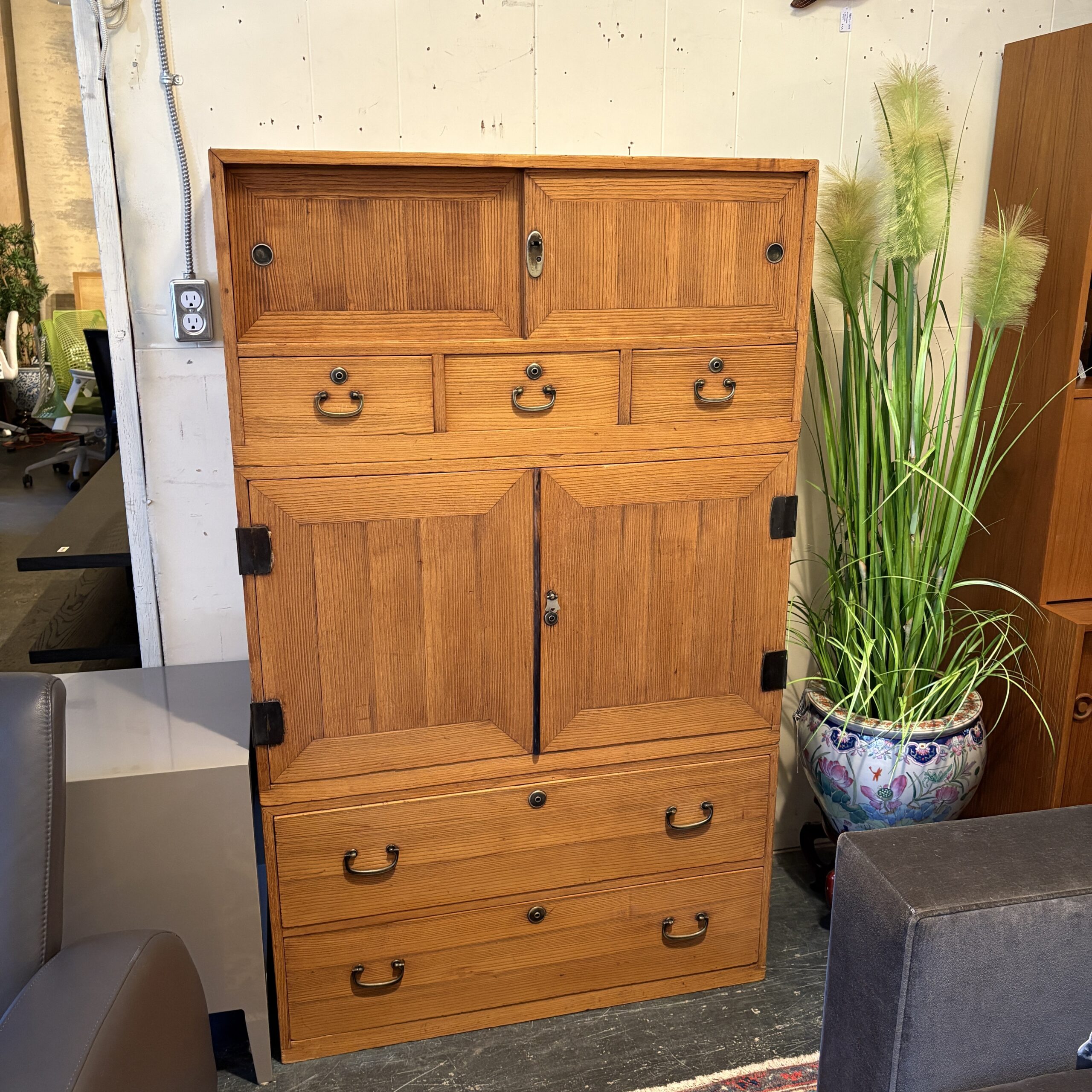Vintage Japanese Stacking Tansu Chest - Coast Consignment