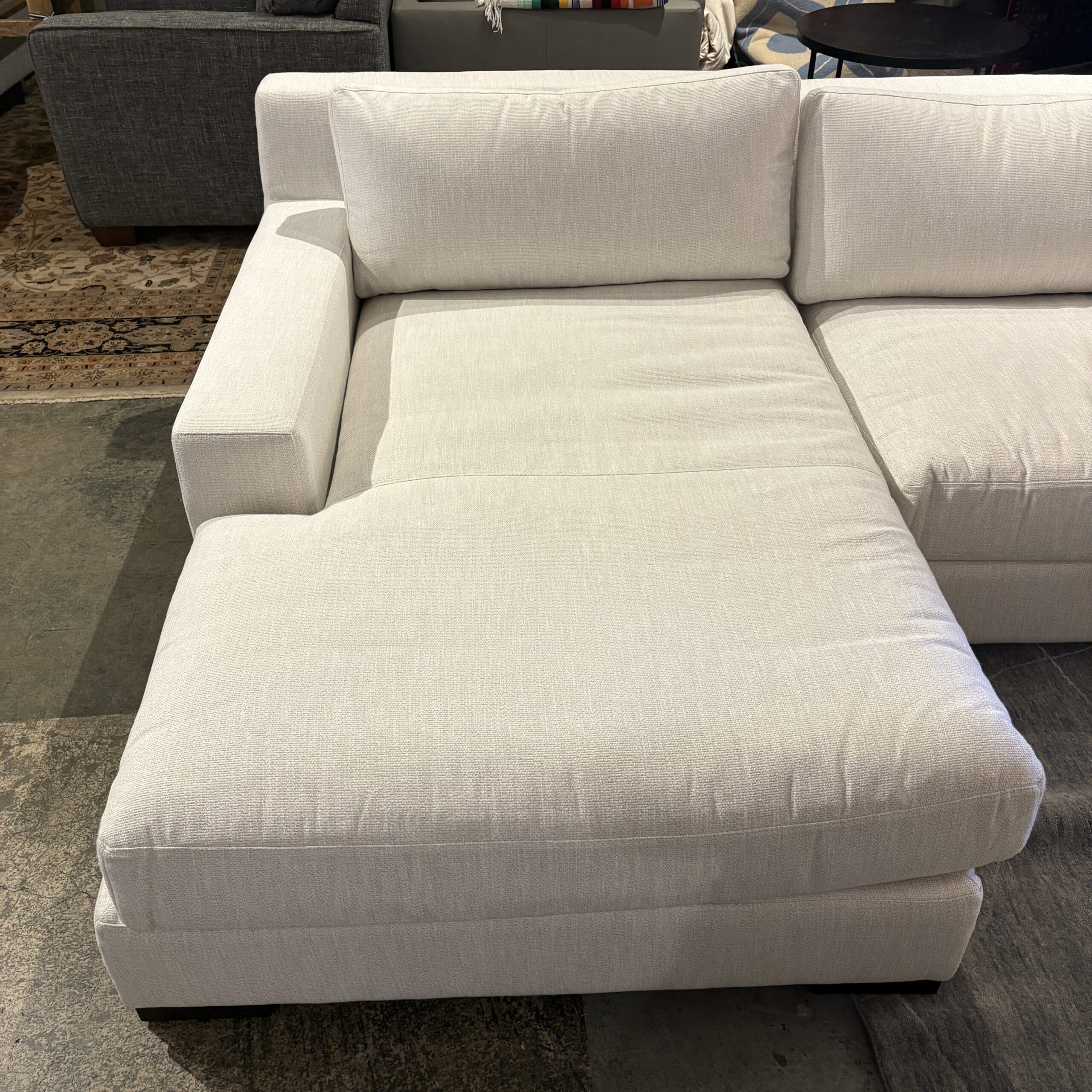 RH 'Modena' Track Arm Bench Cushion U-Chaise Sectional - Coast Consignment