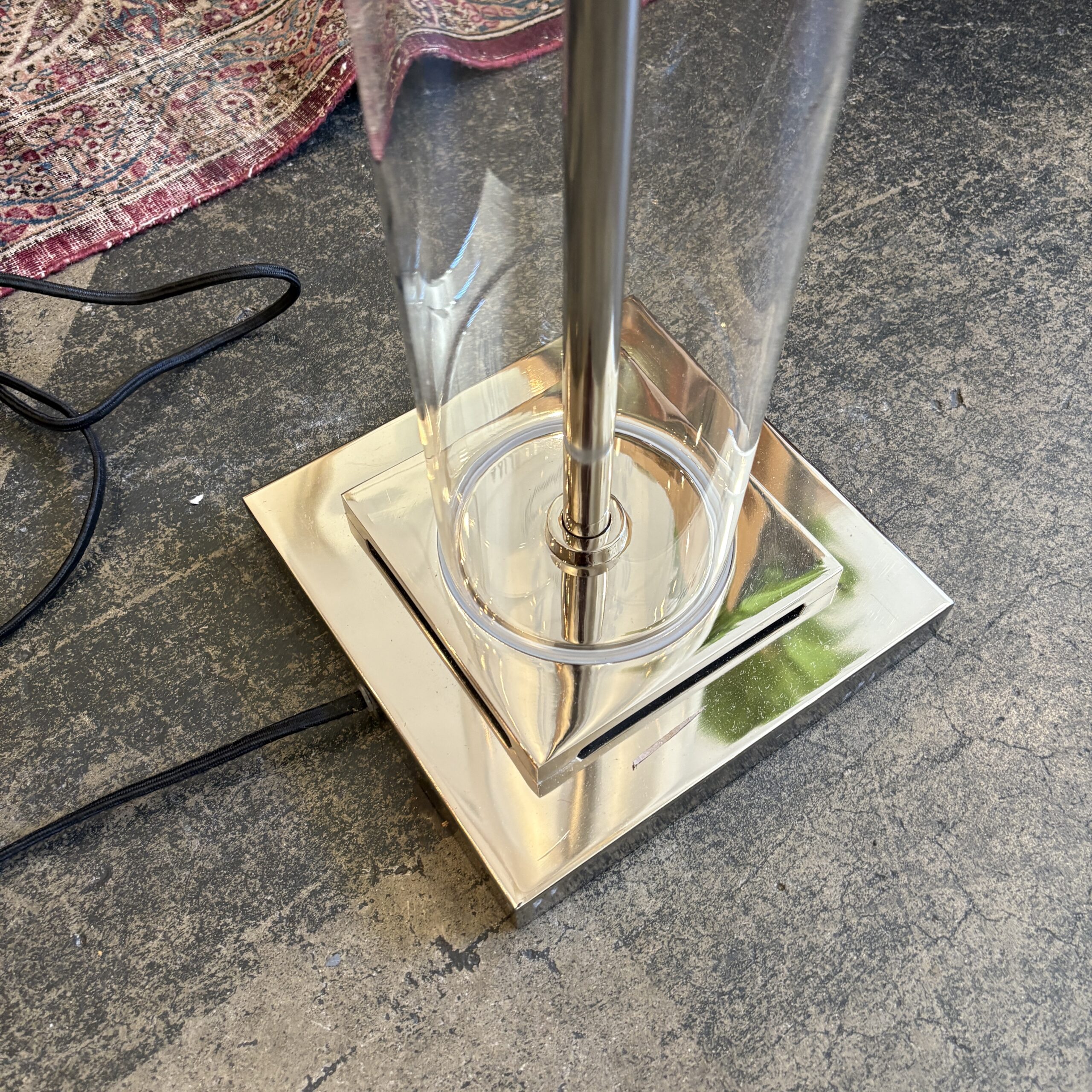 RH French Column Floor Lamp in Polished Nickel - Coast Consignment
