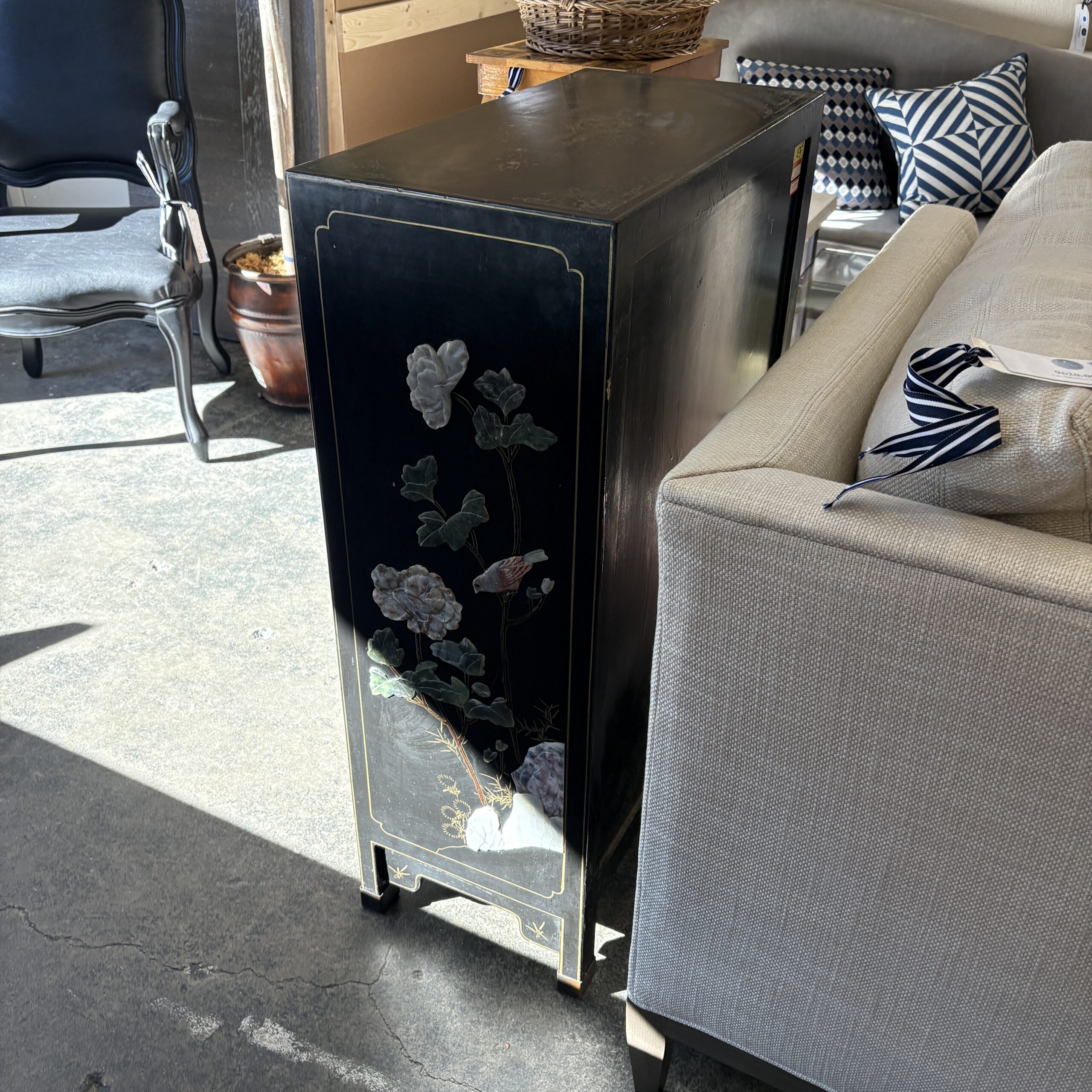 Chinese Lacquered Cabinet - Coast Consignment