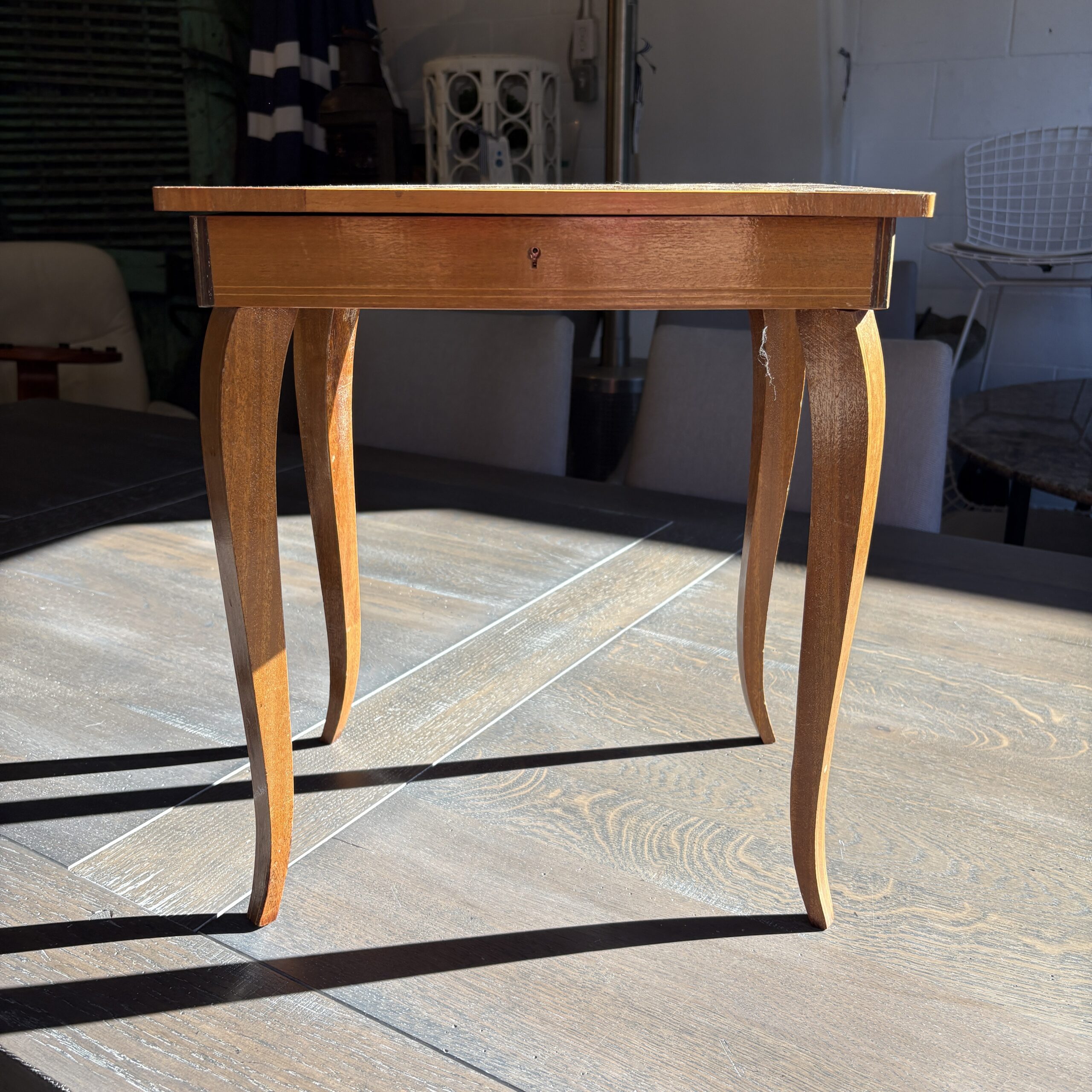 Inlay Jewelry Table &amp; Music Box - Coast Consignment