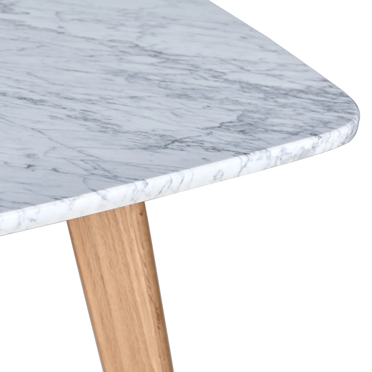 Oak Café Table with Marble Top - Coast Consignment