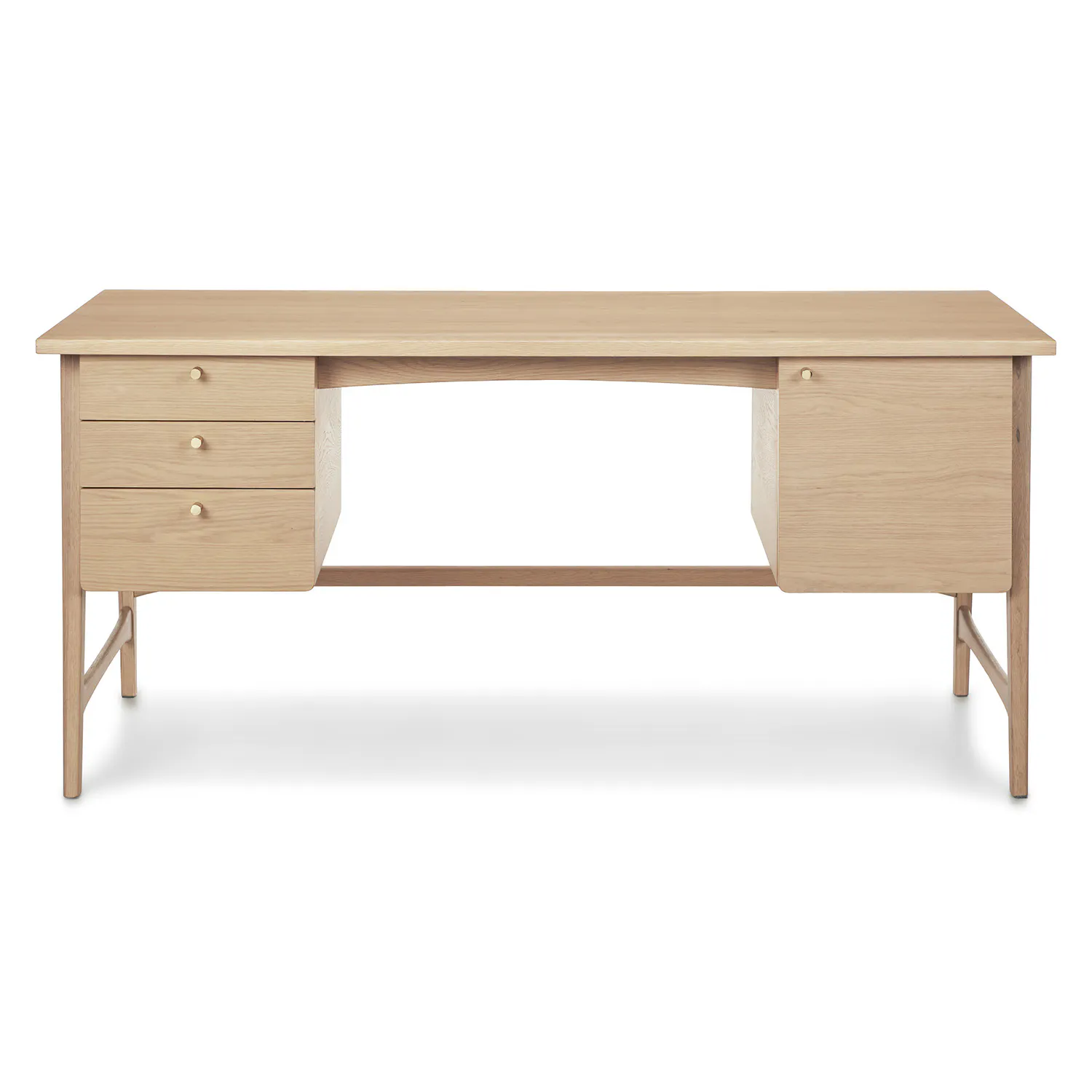 White Oak Executive Desk - Coast Consignment