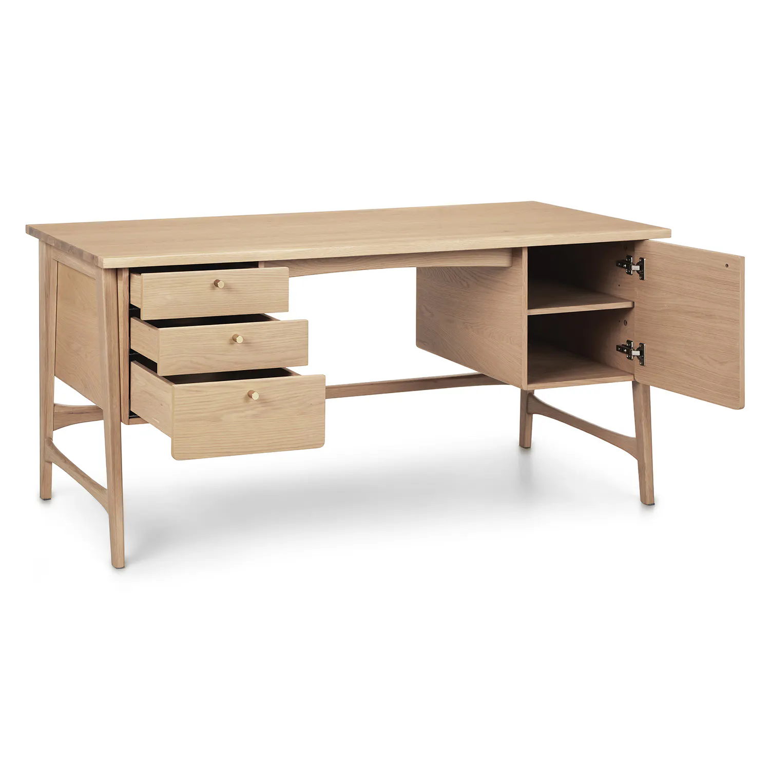 White Oak Executive Desk - Coast Consignment