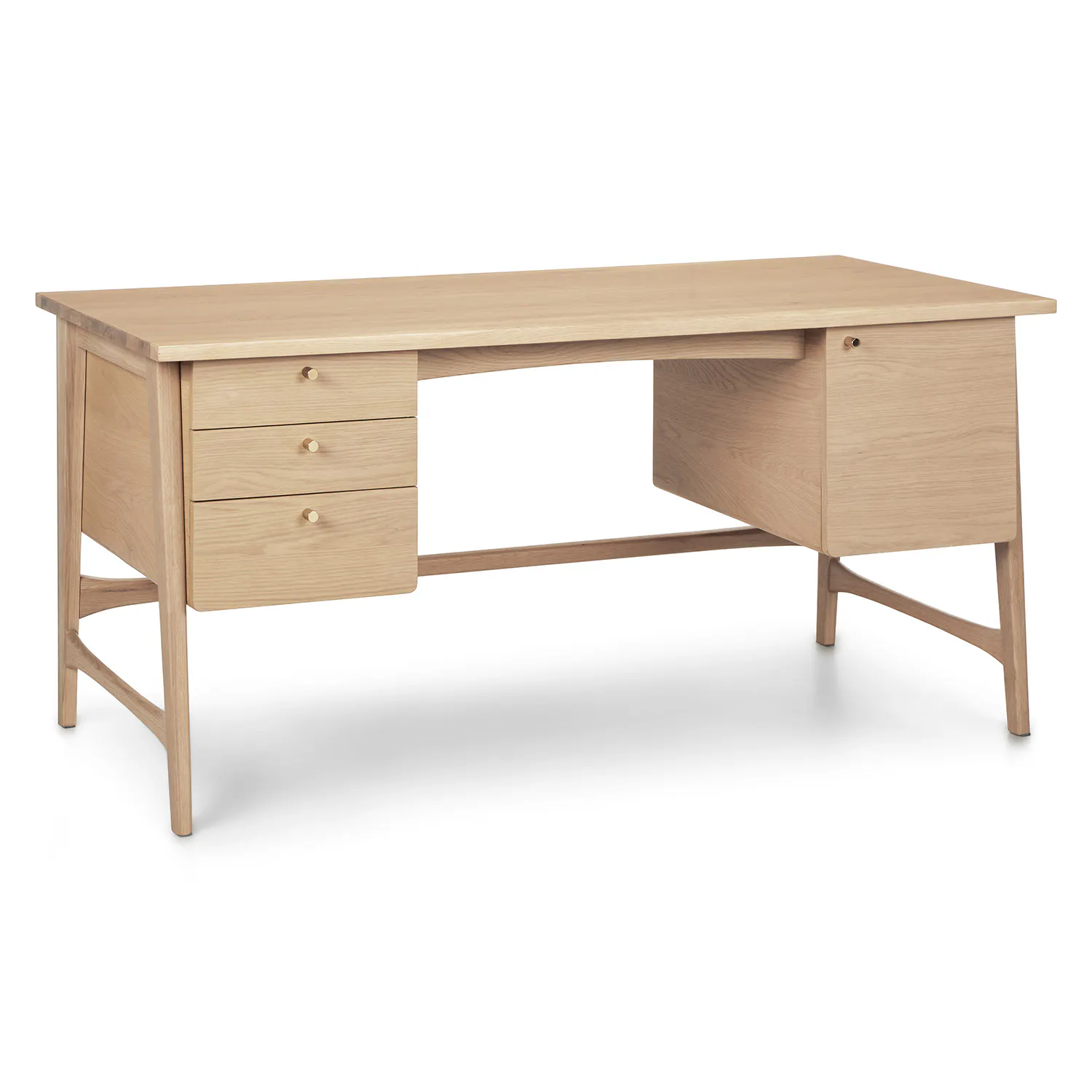 White Oak Executive Desk - Coast Consignment - image 1