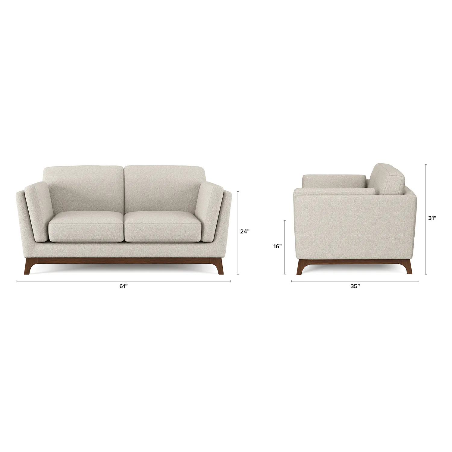 Chalk Grey Loveseat - Coast Consignment
