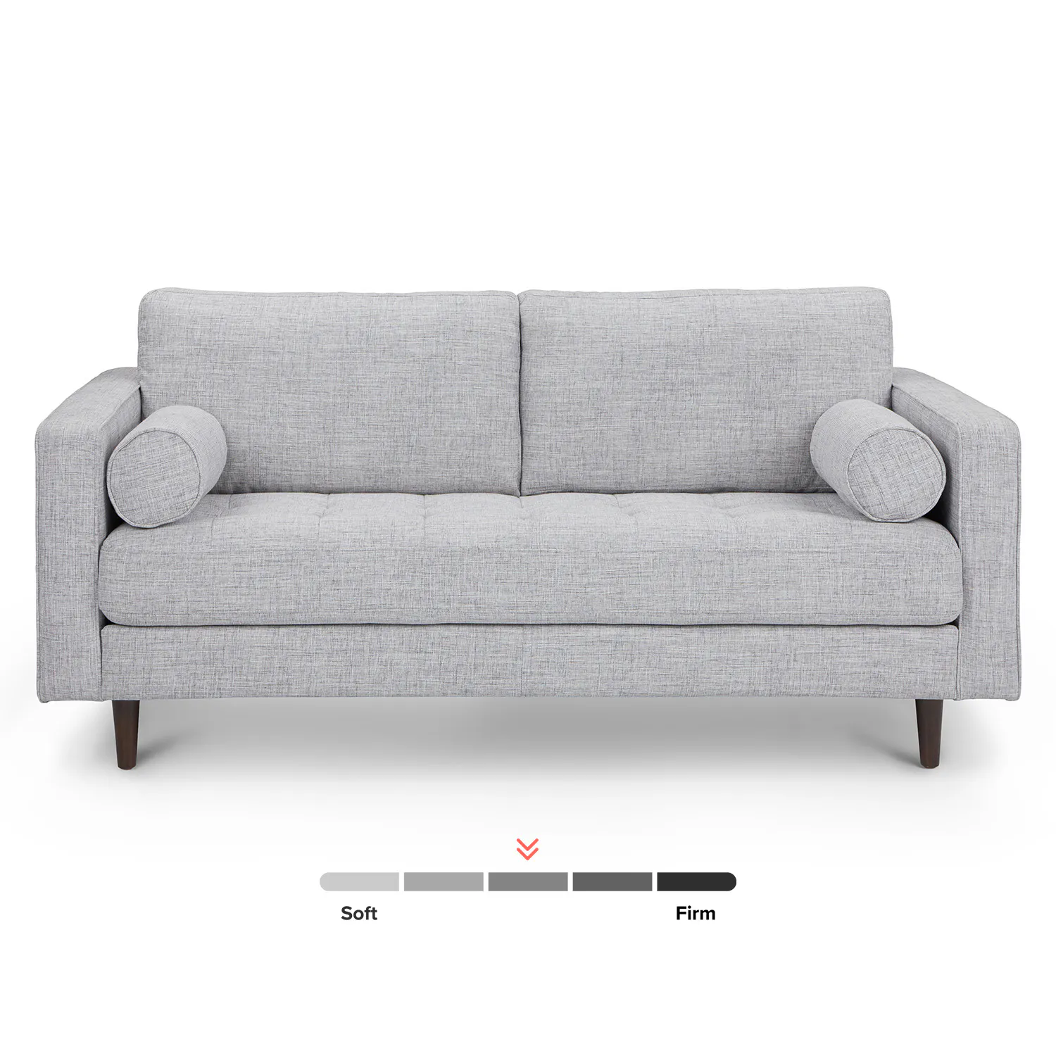 Stone Gray Tufted Loveseat - Coast Consignment