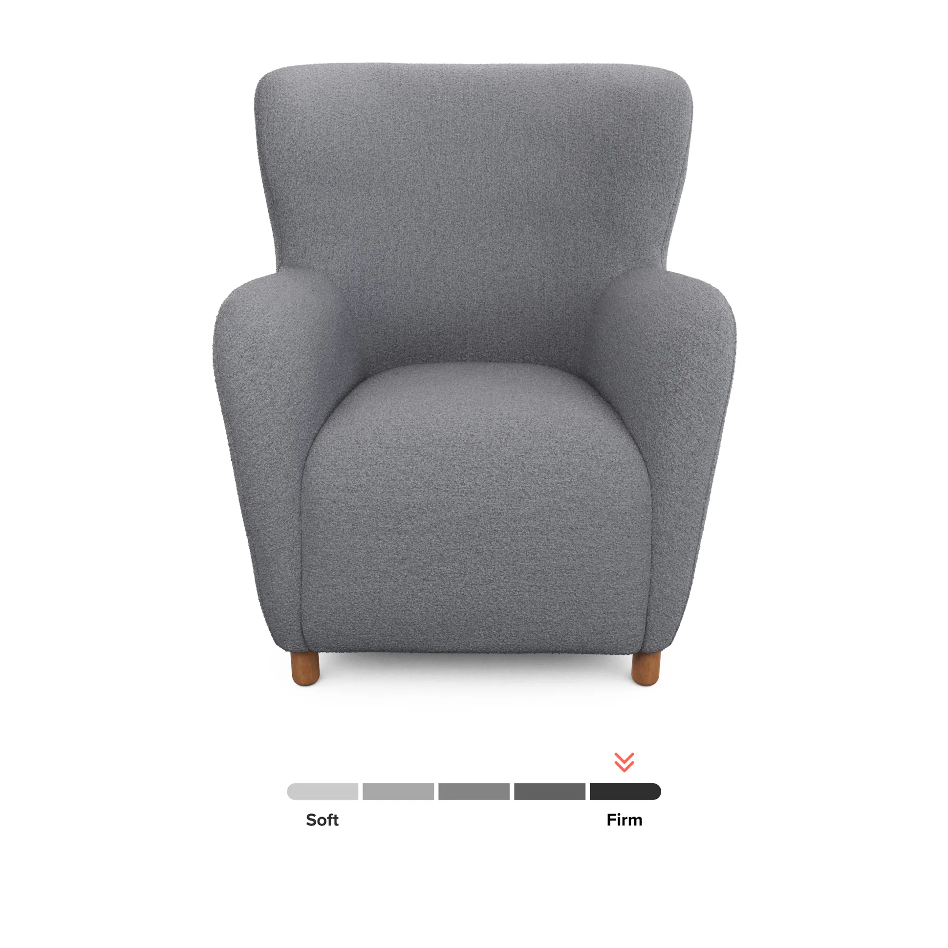 Bijou Gray Bouclé Lounge Chair - Coast Consignment