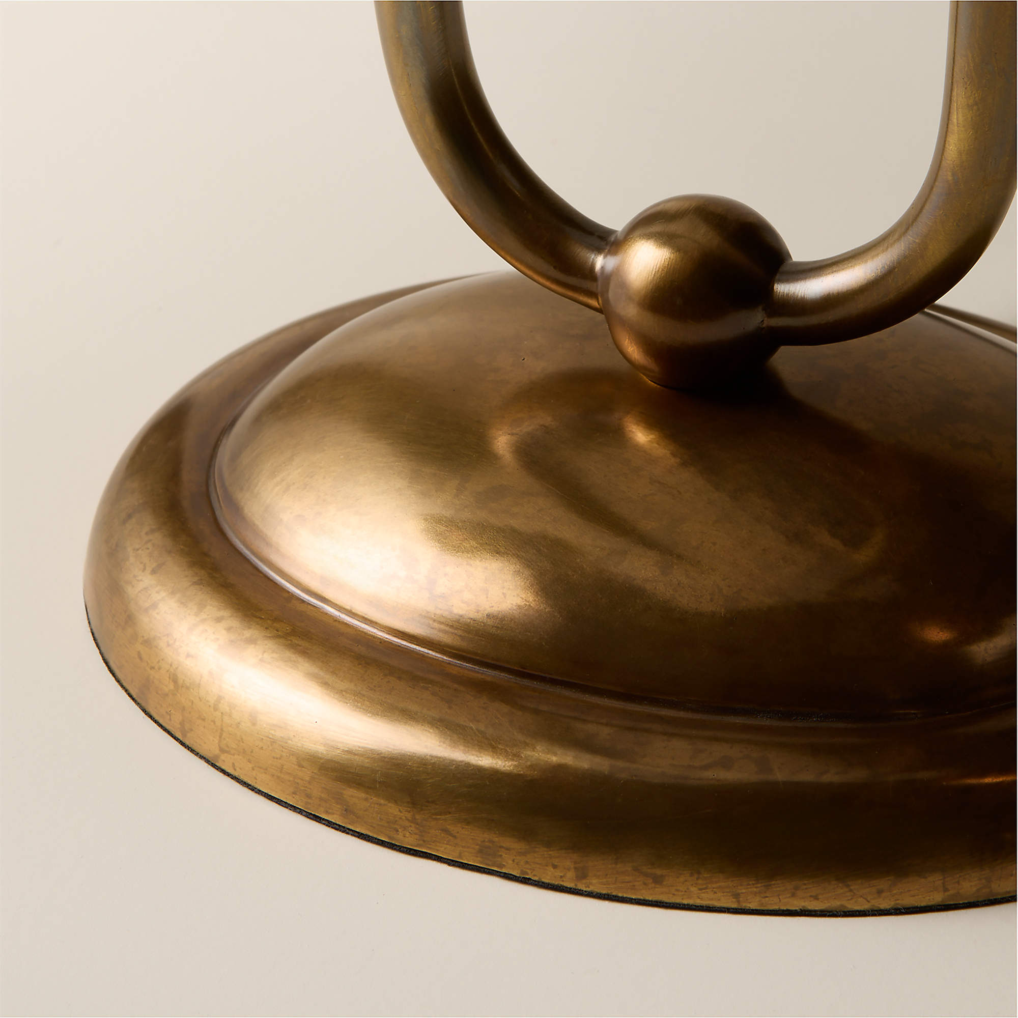 CB2 'Forna' 2-Light Aged Brass Table Lamp - Coast Consignment