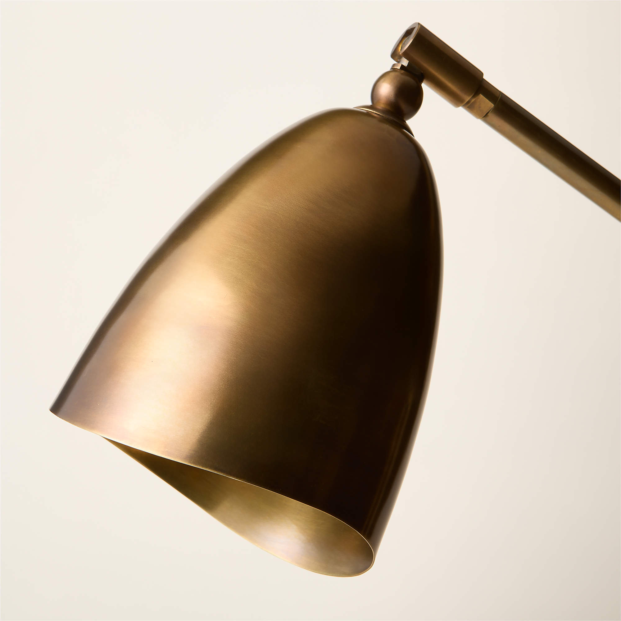 CB2 'Forna' 2-Light Aged Brass Table Lamp - Coast Consignment