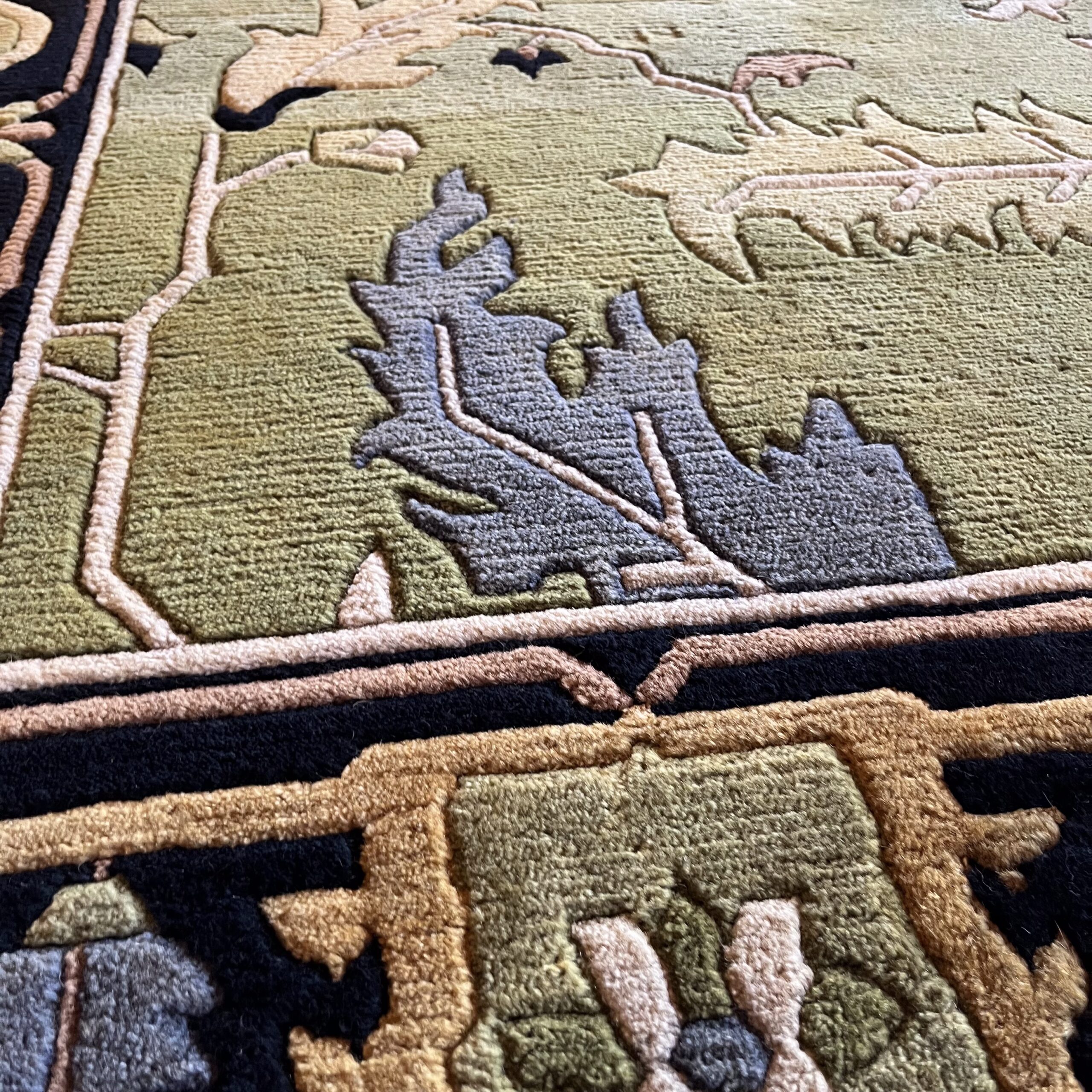 Oushak 'Lhasa' Wool Rug - 7'11x9'8 - Coast Consignment