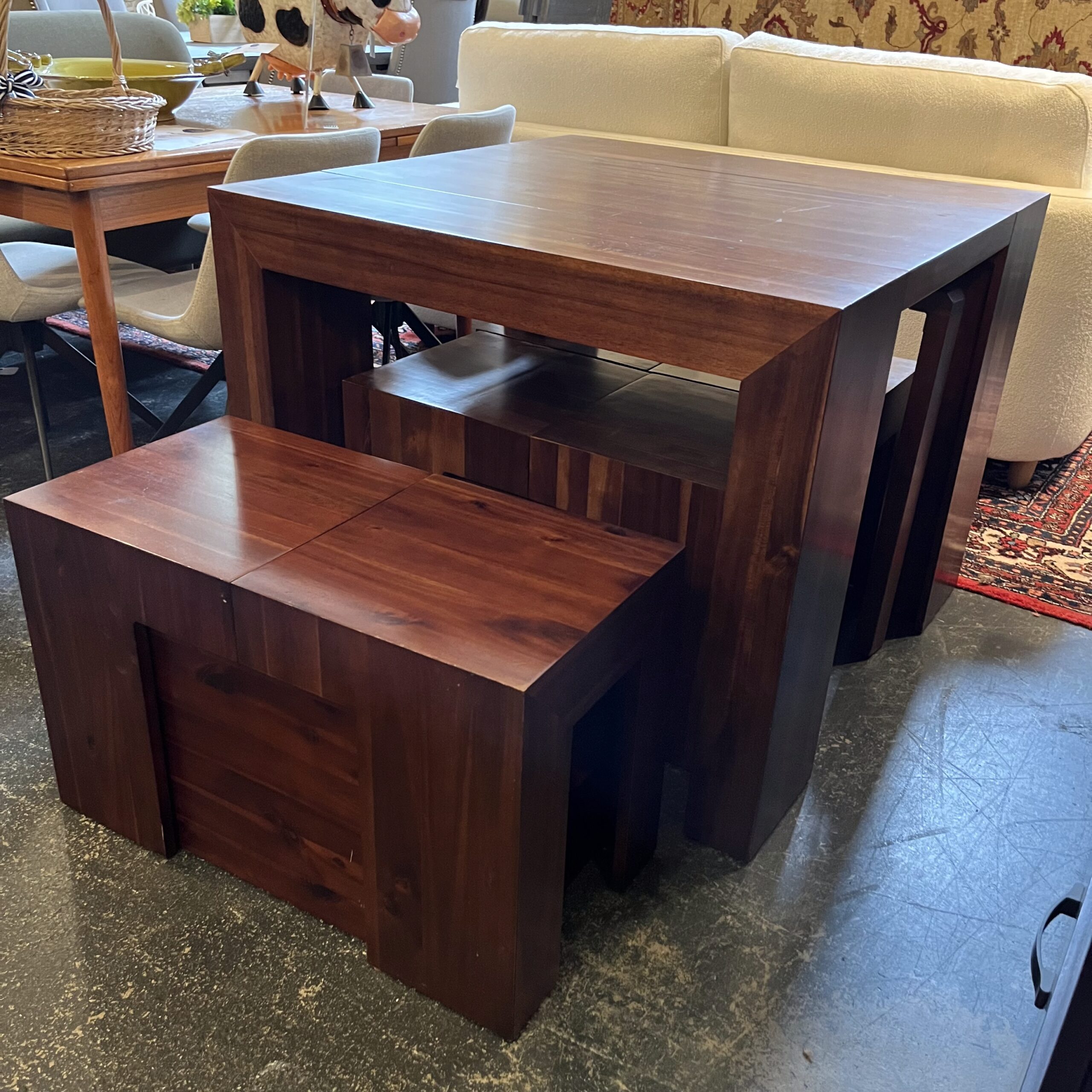 Transformer Solid Wood Extendable Dining Set - Coast Consignment