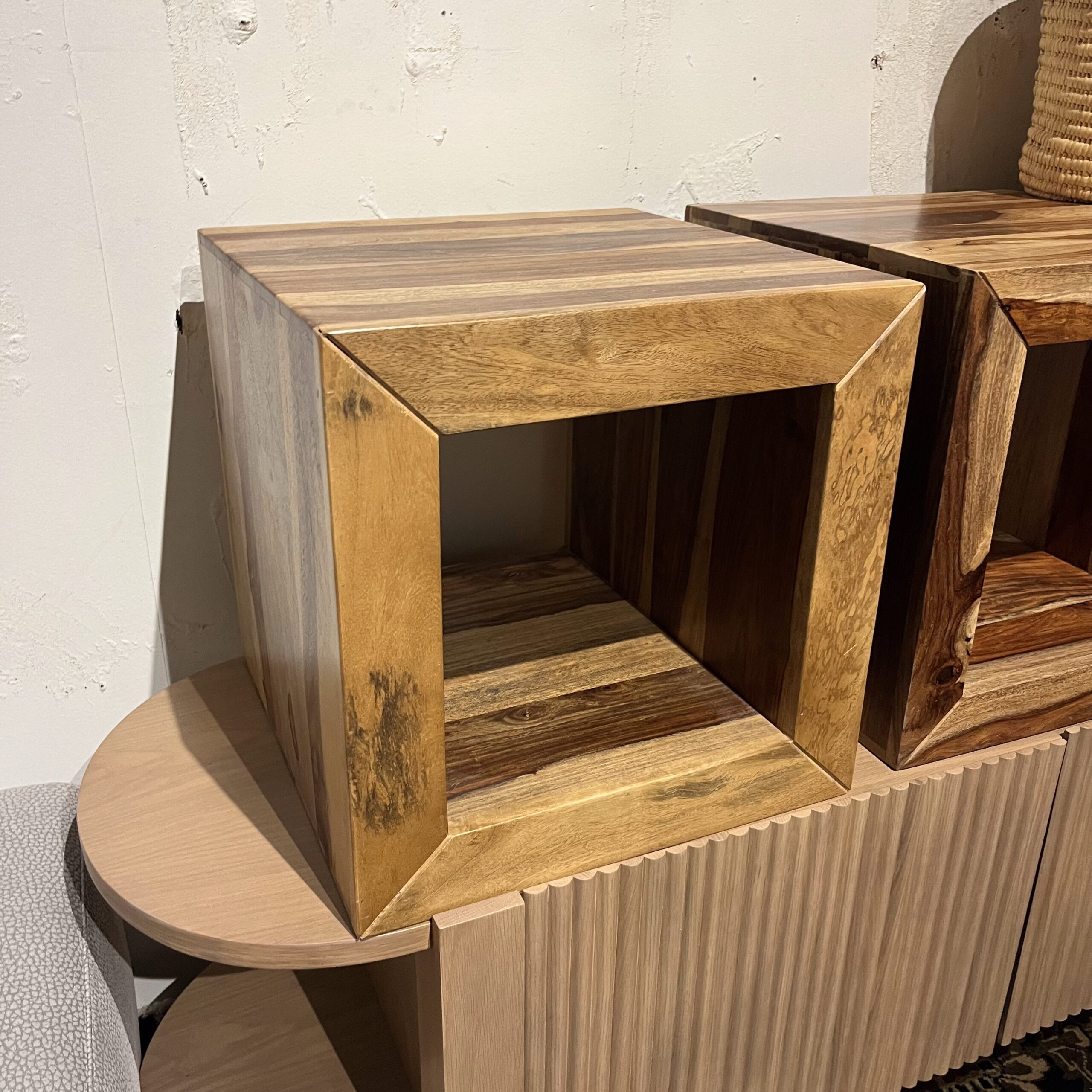 Wood Cube - Coast Consignment