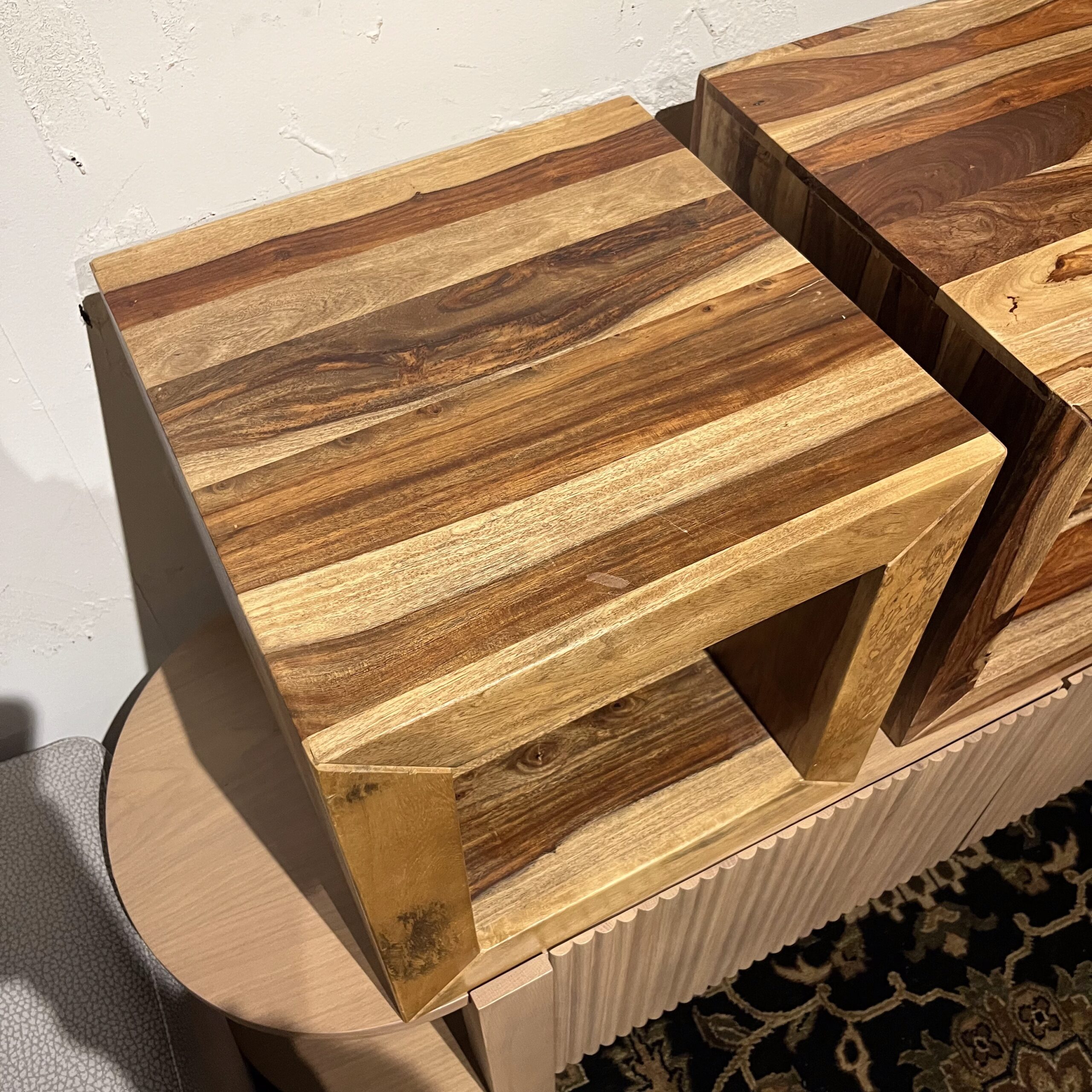 Wood Cube - Coast Consignment