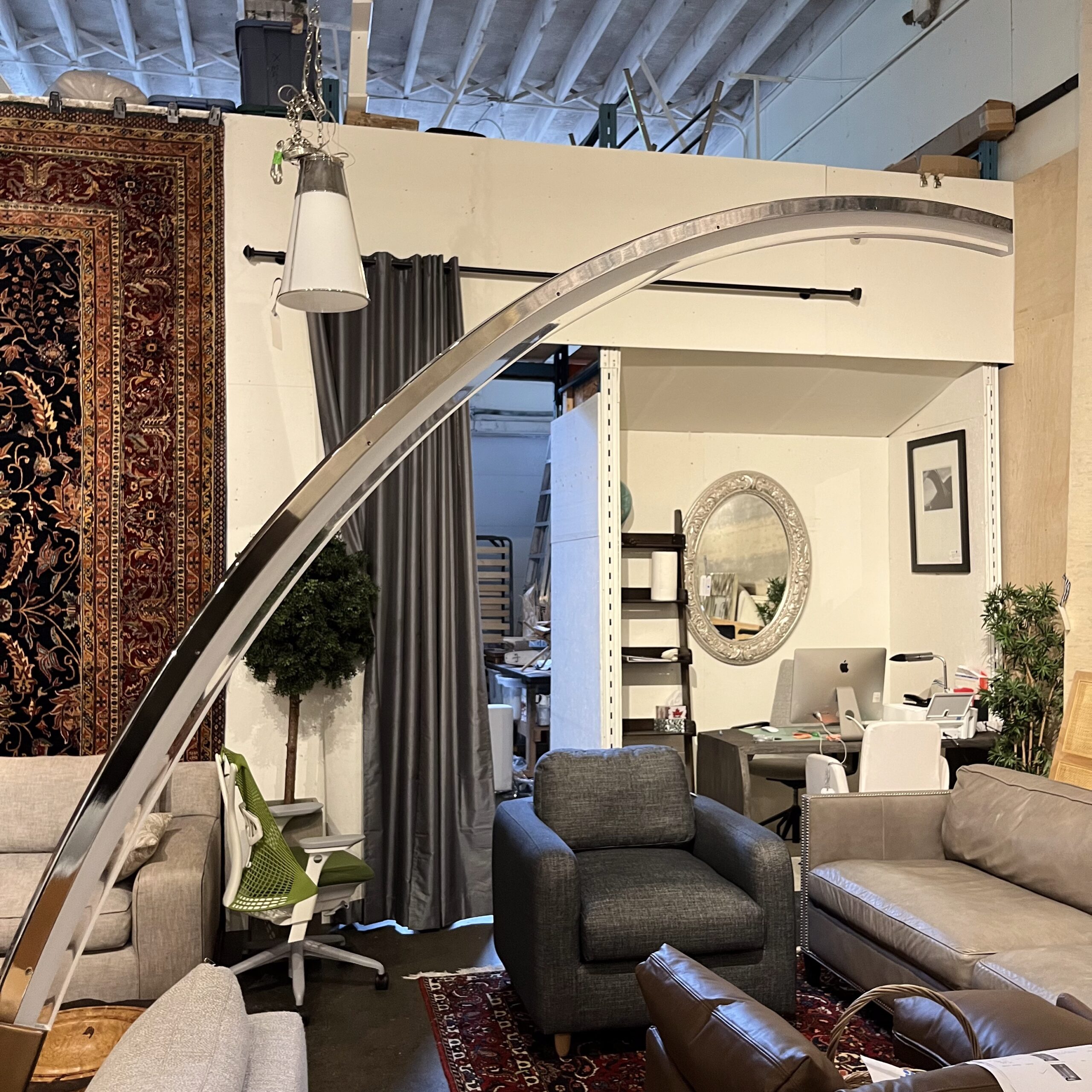 Modern Arc Floor Lamp - Coast Consignment