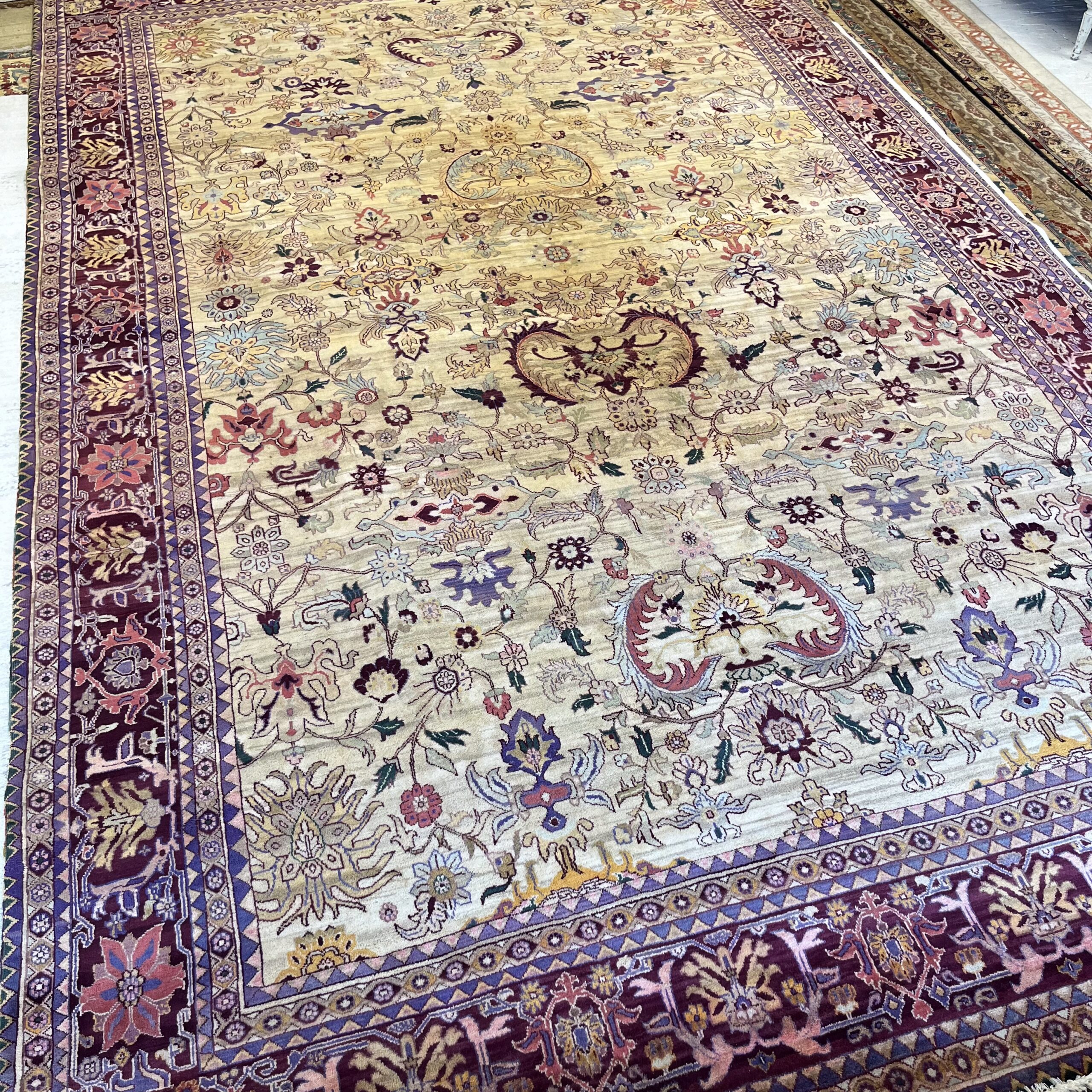 Indian Agra Rug - 9'x14'4 - Coast Consignment