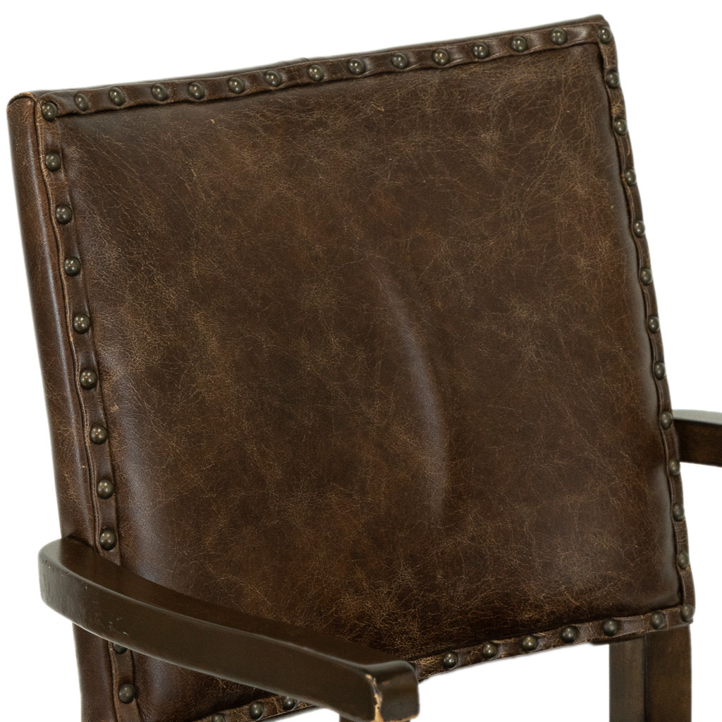 Pottery Barn 'Manchester' Leather Desk Chair - Coast Consignment