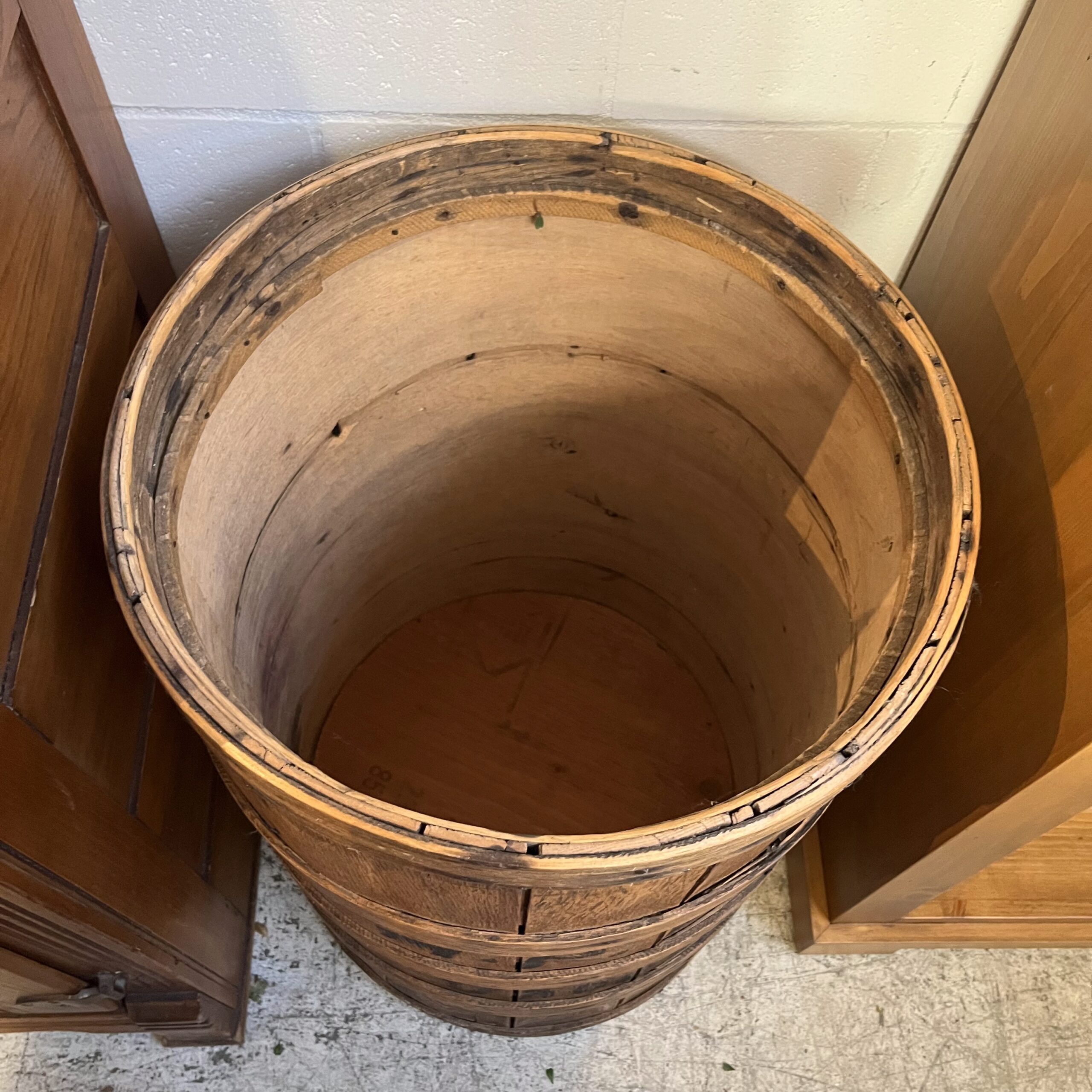 Antique Lidded Barrel - Coast Consignment