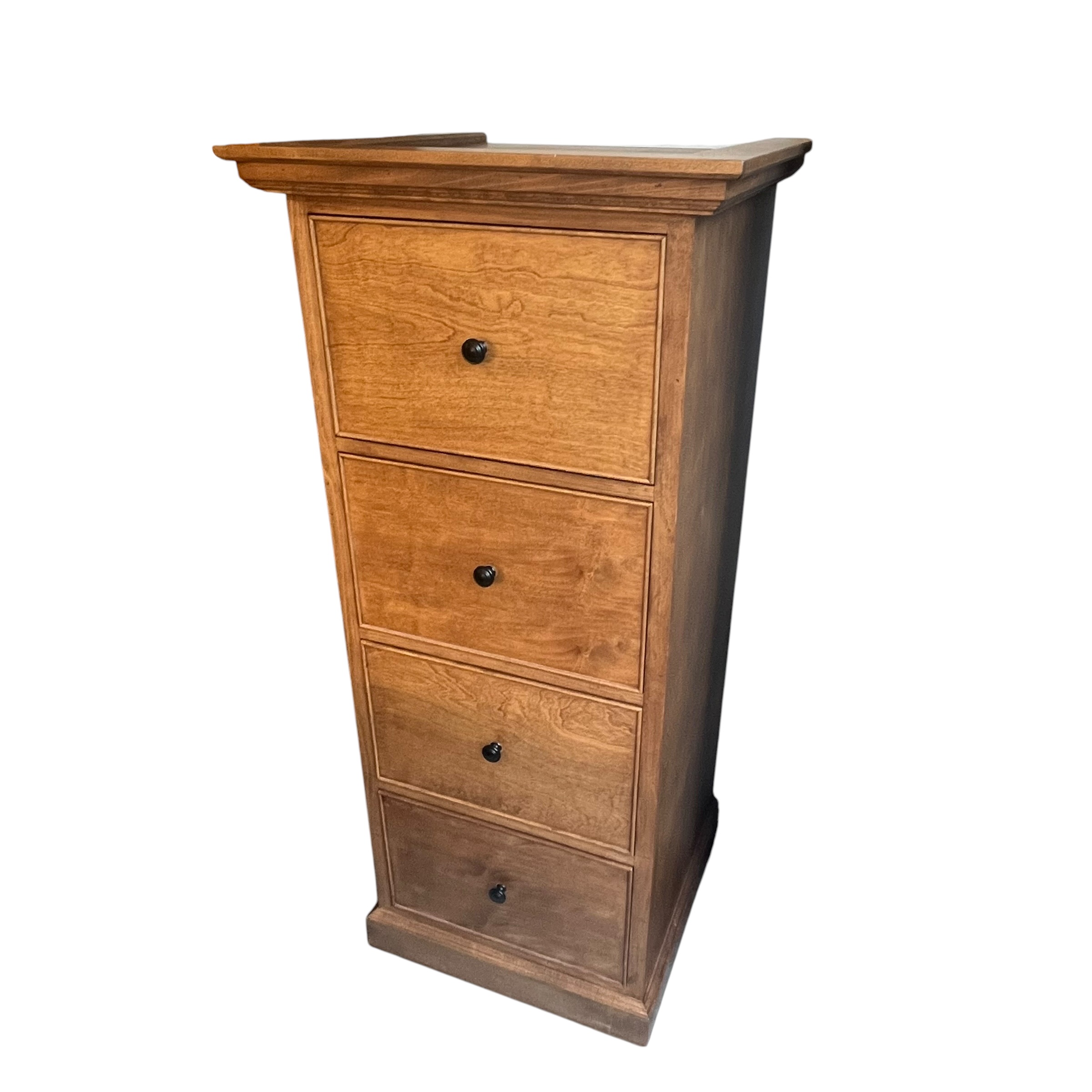 Maple 4-Drawer Filing Cabinet - Coast Consignment - image 1